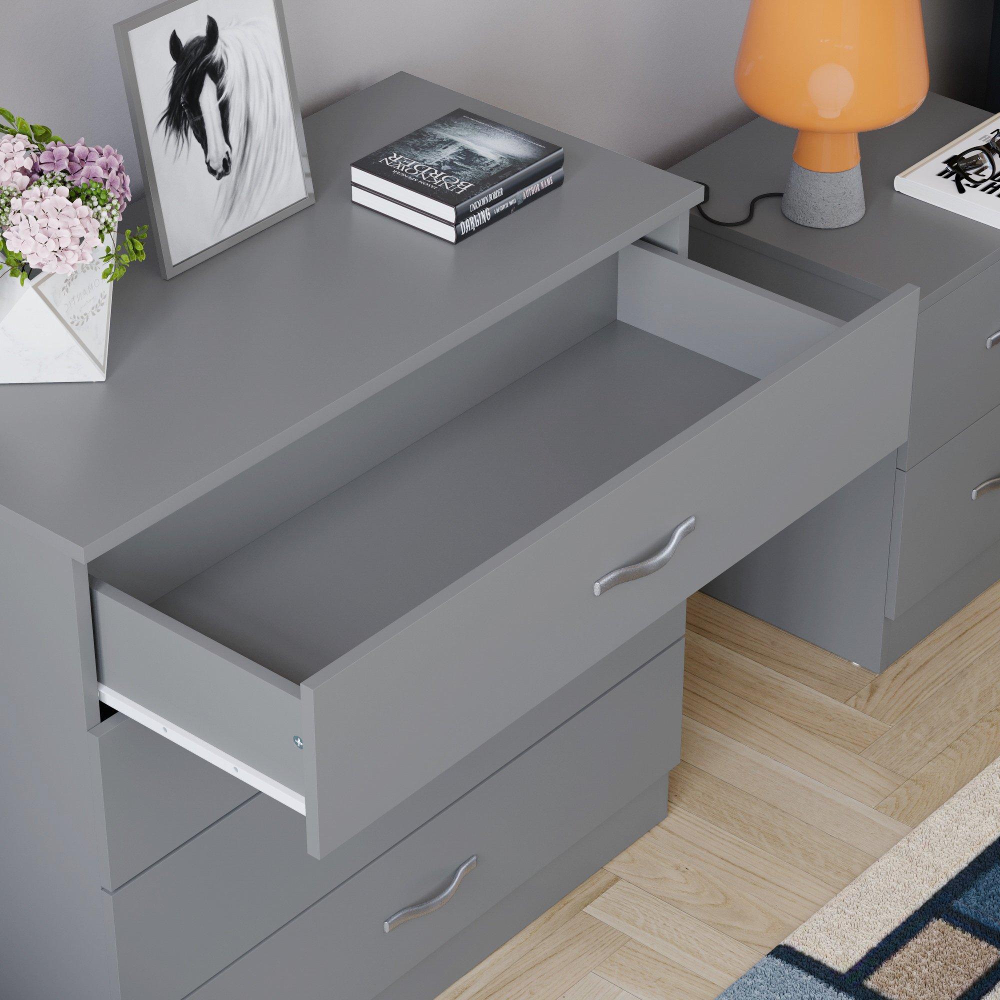 Grey - Lassic - Vida Designs Riano 4 Drawer Chest - 5