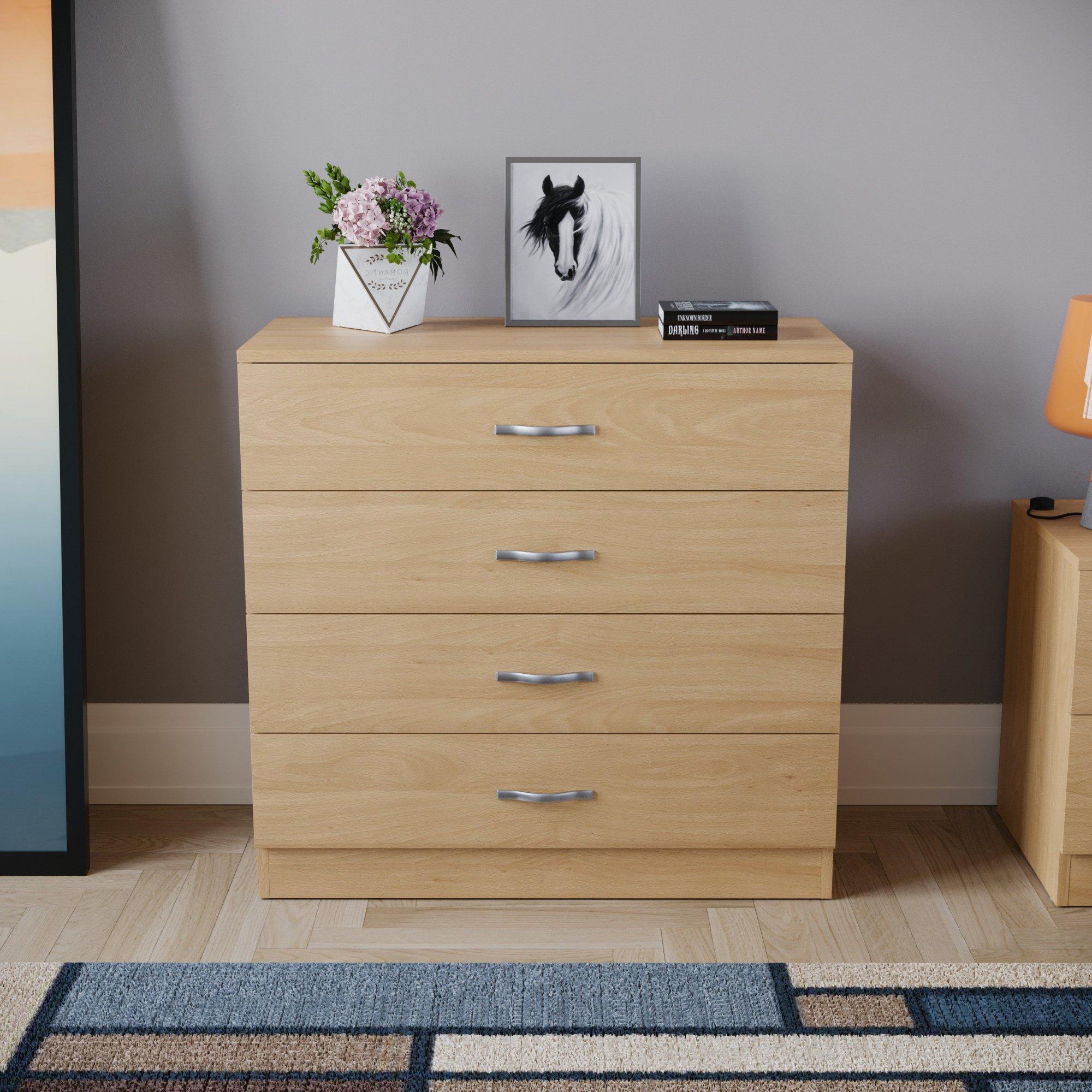 Pine - Lassic - Vida Designs Riano 4 Drawer Chest - 3