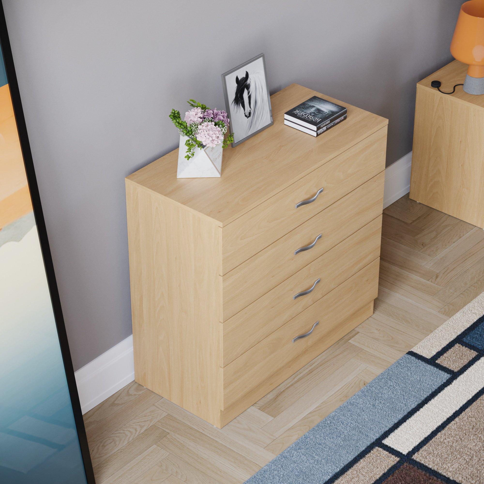 Pine - Lassic - Vida Designs Riano 4 Drawer Chest - 4