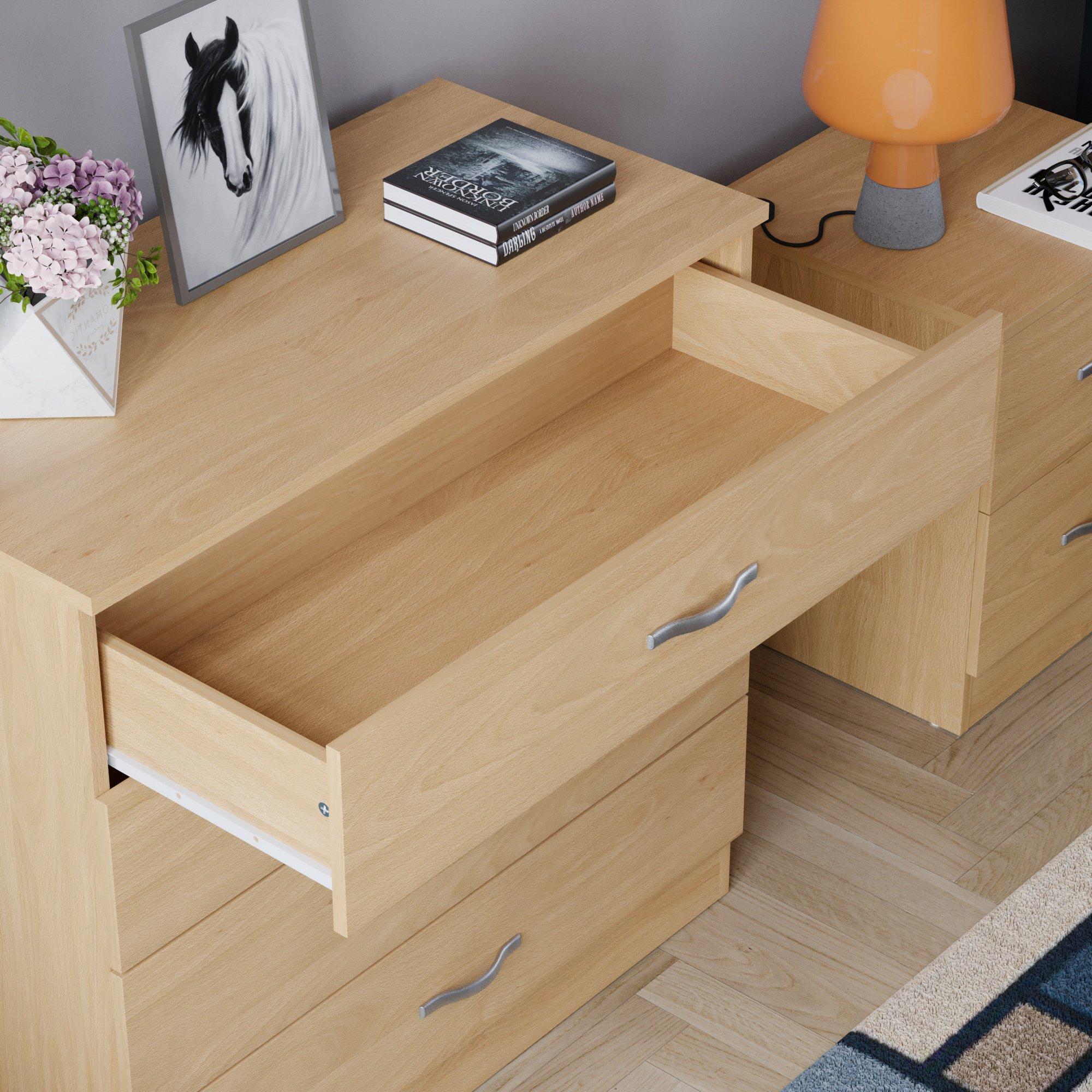 Pine - Lassic - Vida Designs Riano 4 Drawer Chest - 5