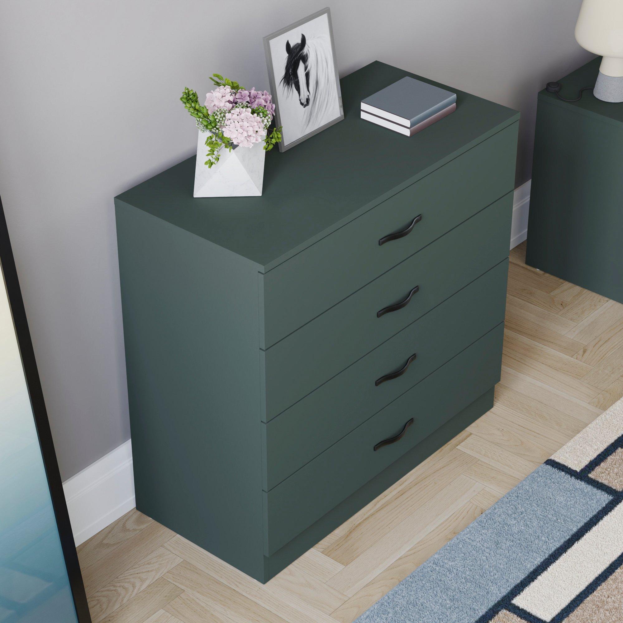Jasper Green - Lassic - Vida Designs Riano 4 Drawer Chest - 4