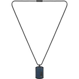 Boss Gents Lander Black IP Dog Tag Necklace