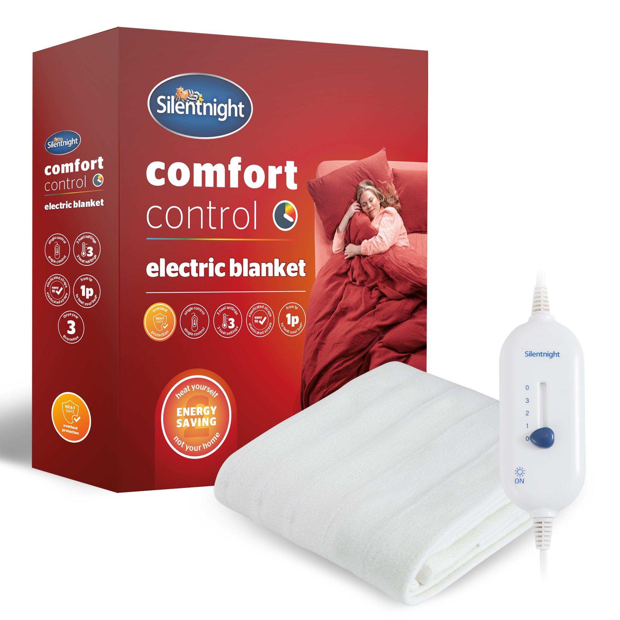White - Silentnight - Silentnight Comfort Control Electric Blanket - 2