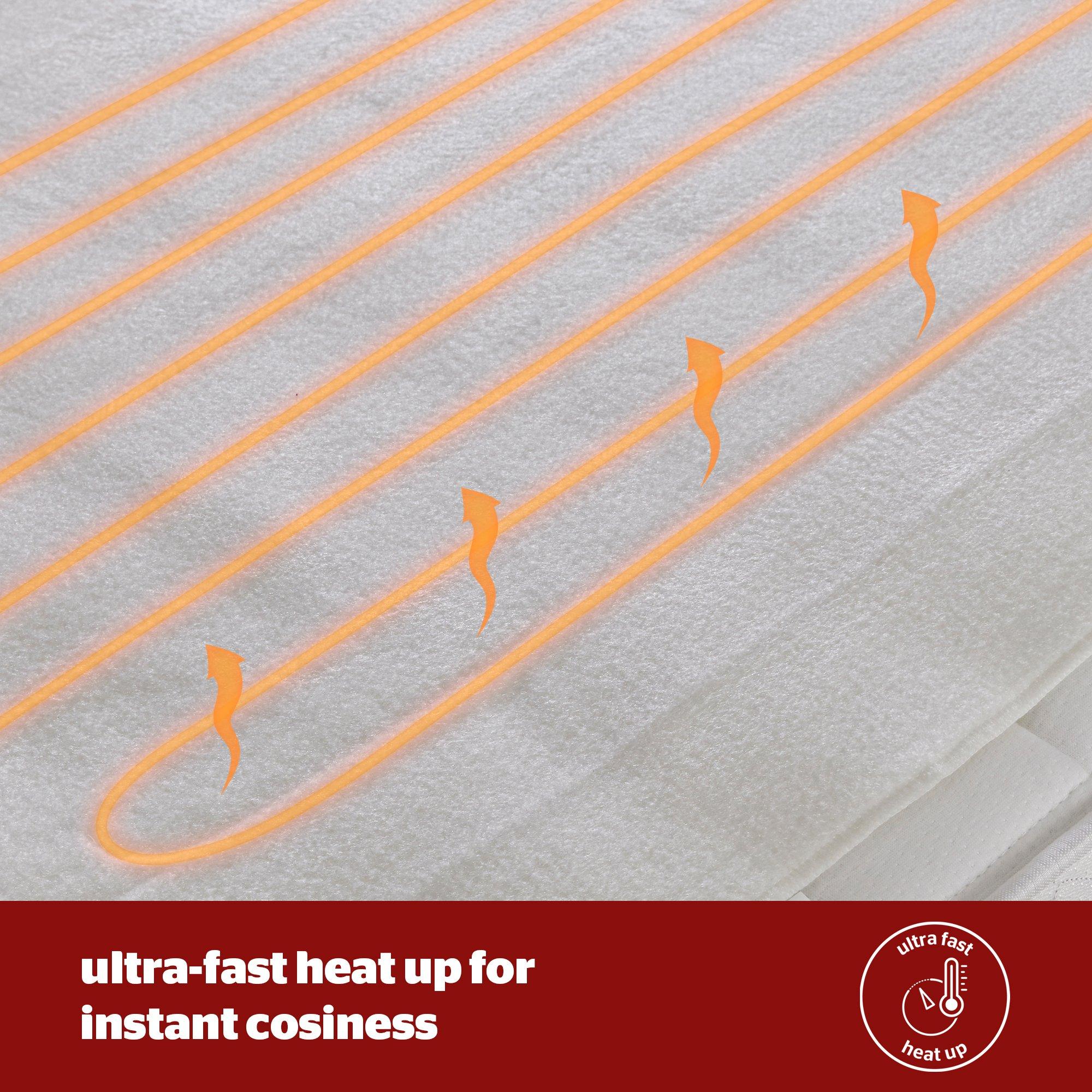 White - Silentnight - Silentnight Comfort Control Electric Blanket - 4