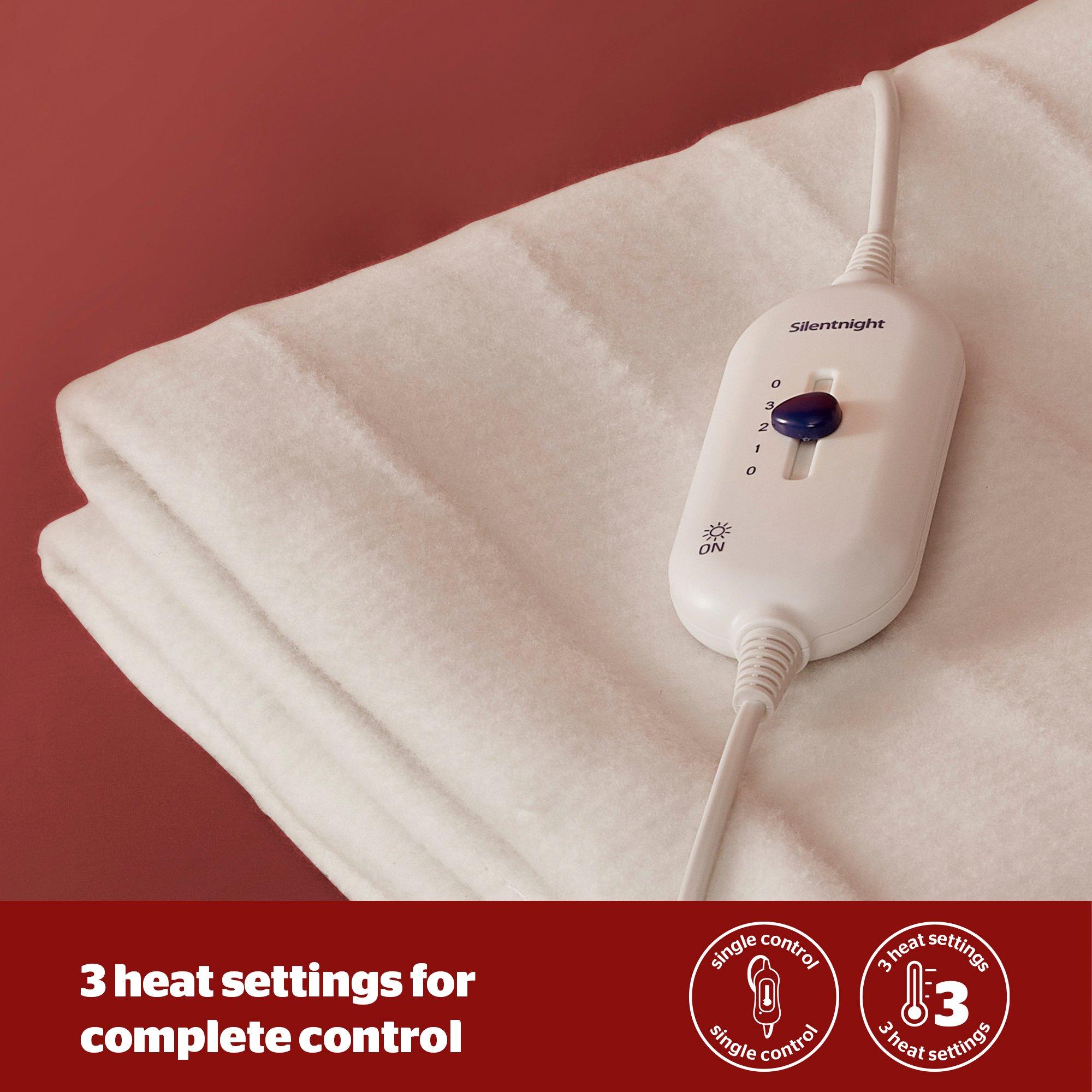 White - Silentnight - Silentnight Comfort Control Electric Blanket - 5