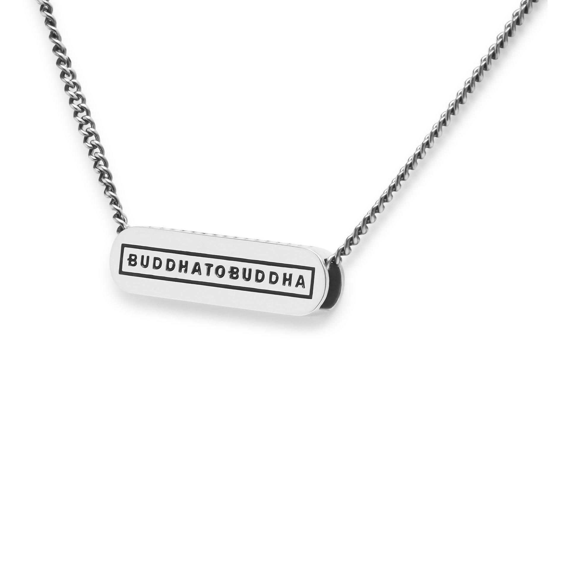 Silver - Buddha To Buddha - Essential Logo Necklace Xs Silver 17.9 Inches - 2