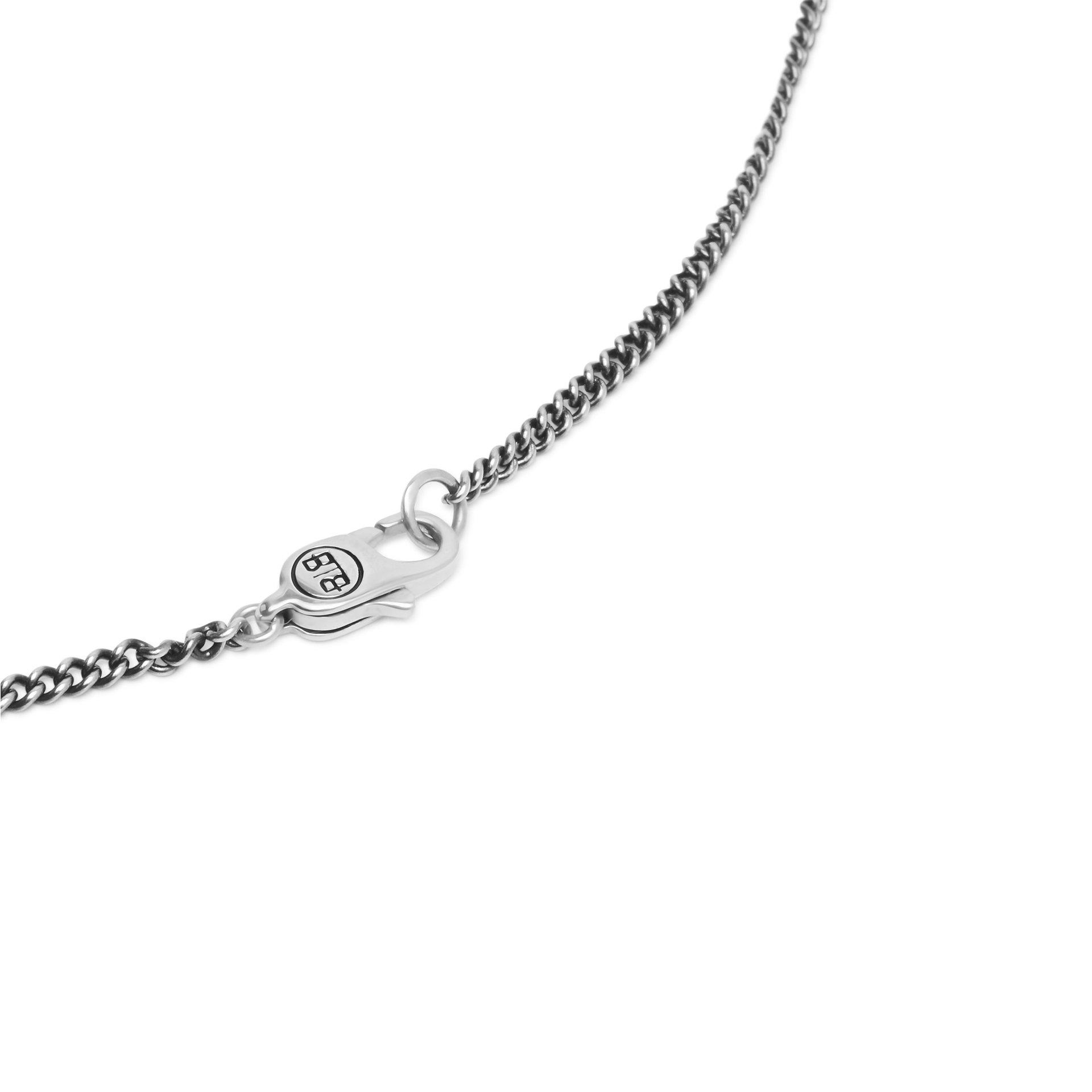 Silver - Buddha To Buddha - Essential Logo Necklace Xs Silver 17.9 Inches - 4