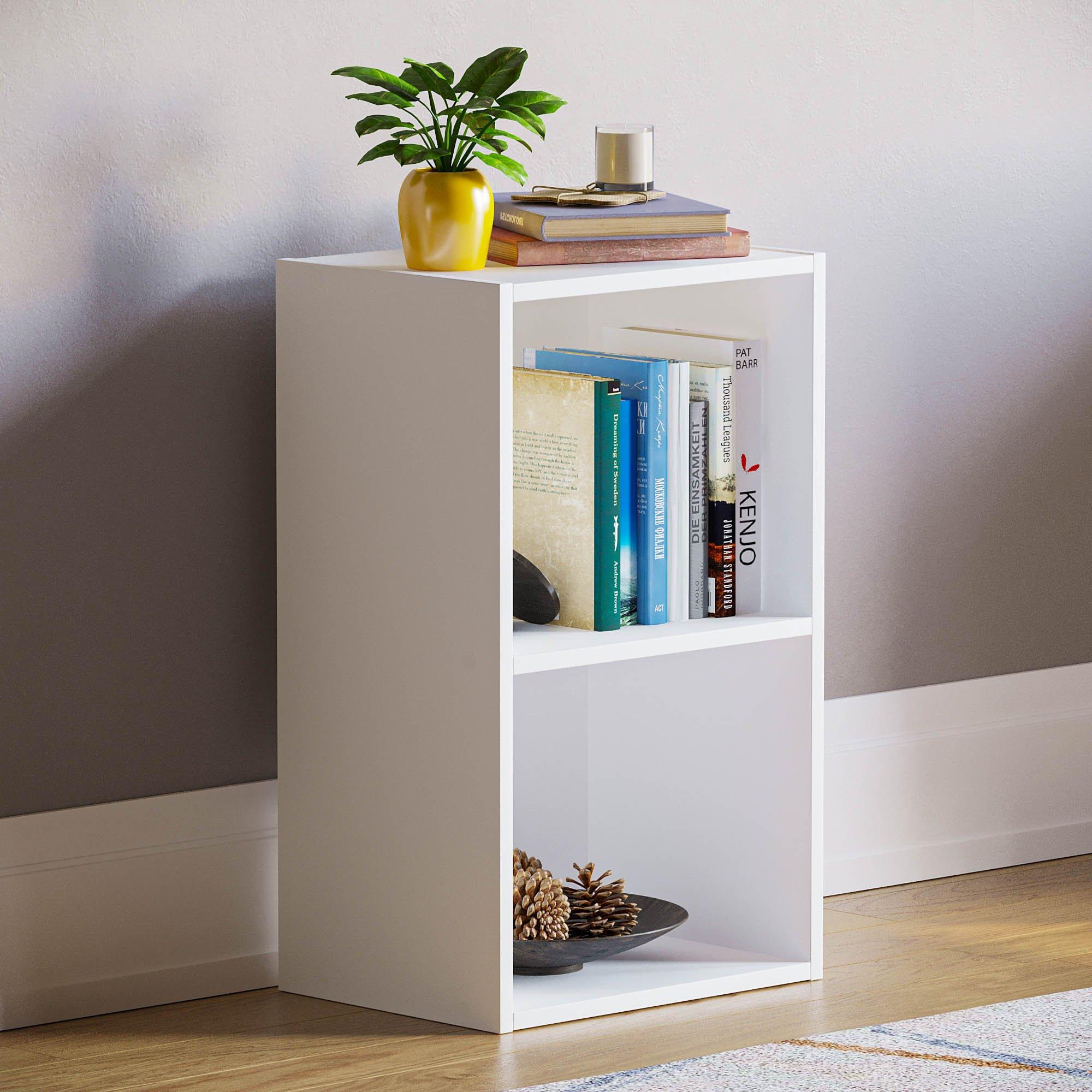 Lassic  Vida Designs Oxford 2 Tier Cube Bookcase - White - 2 Tier