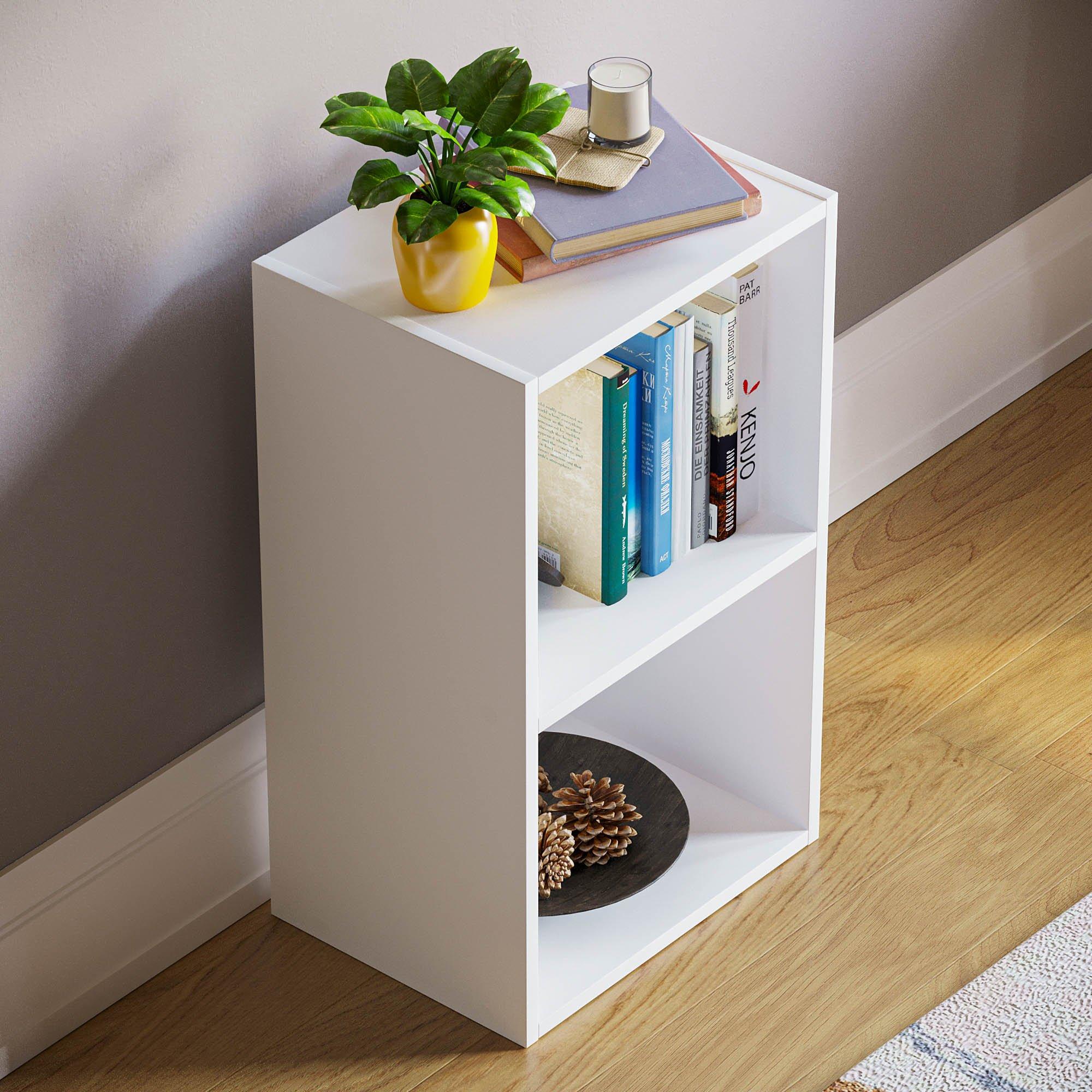 White - Lassic - Vida Designs Oxford 2 Tier Cube Bookcase - 6