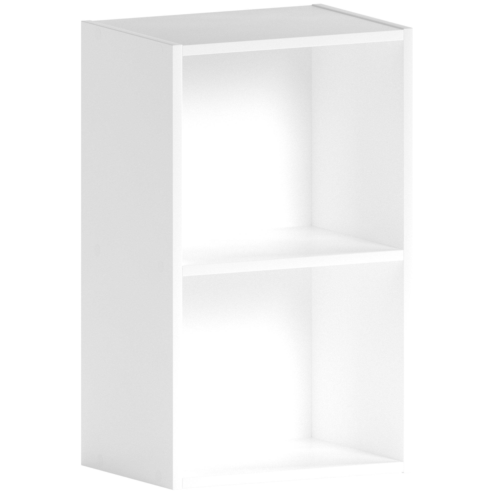 White - Lassic - Vida Designs Oxford 2 Tier Cube Bookcase - 7
