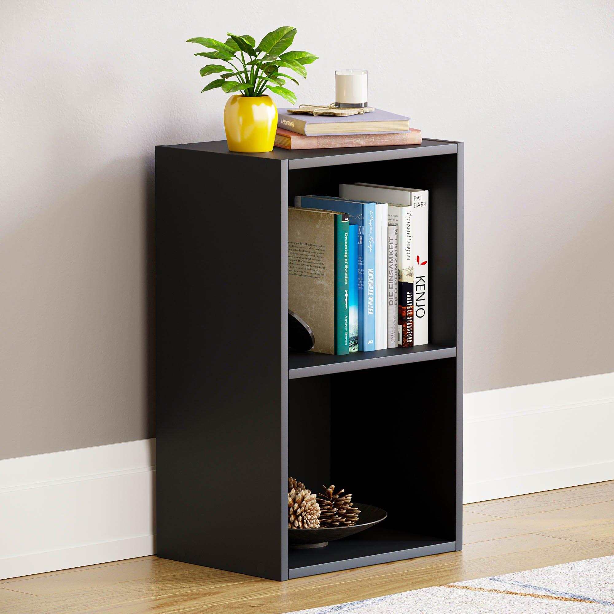 Lassic  Vida Designs Oxford 2 Tier Cube Bookcase - Black - 2 Tier