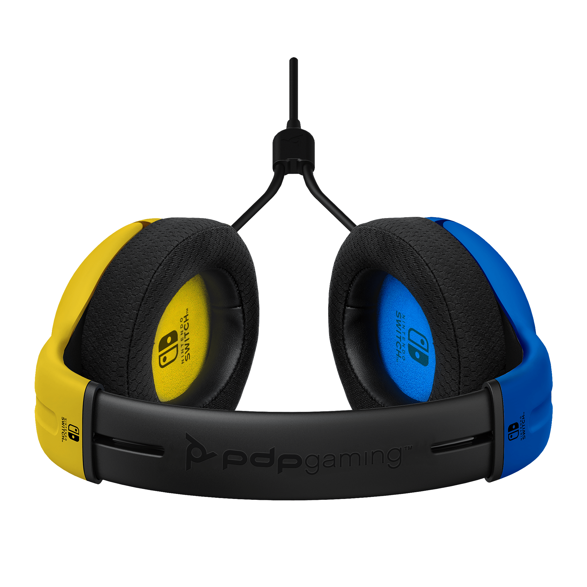 Nintendo Switch - PDP - Switch LVL40 Wildcat Yellow/Blue Wired Headset - 3