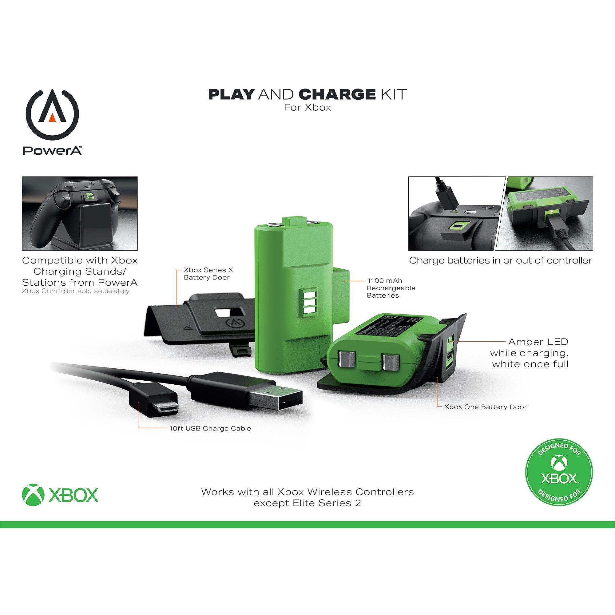 Nero - PowerA - Play & Charge Kit for Xbox X | S | One - 4