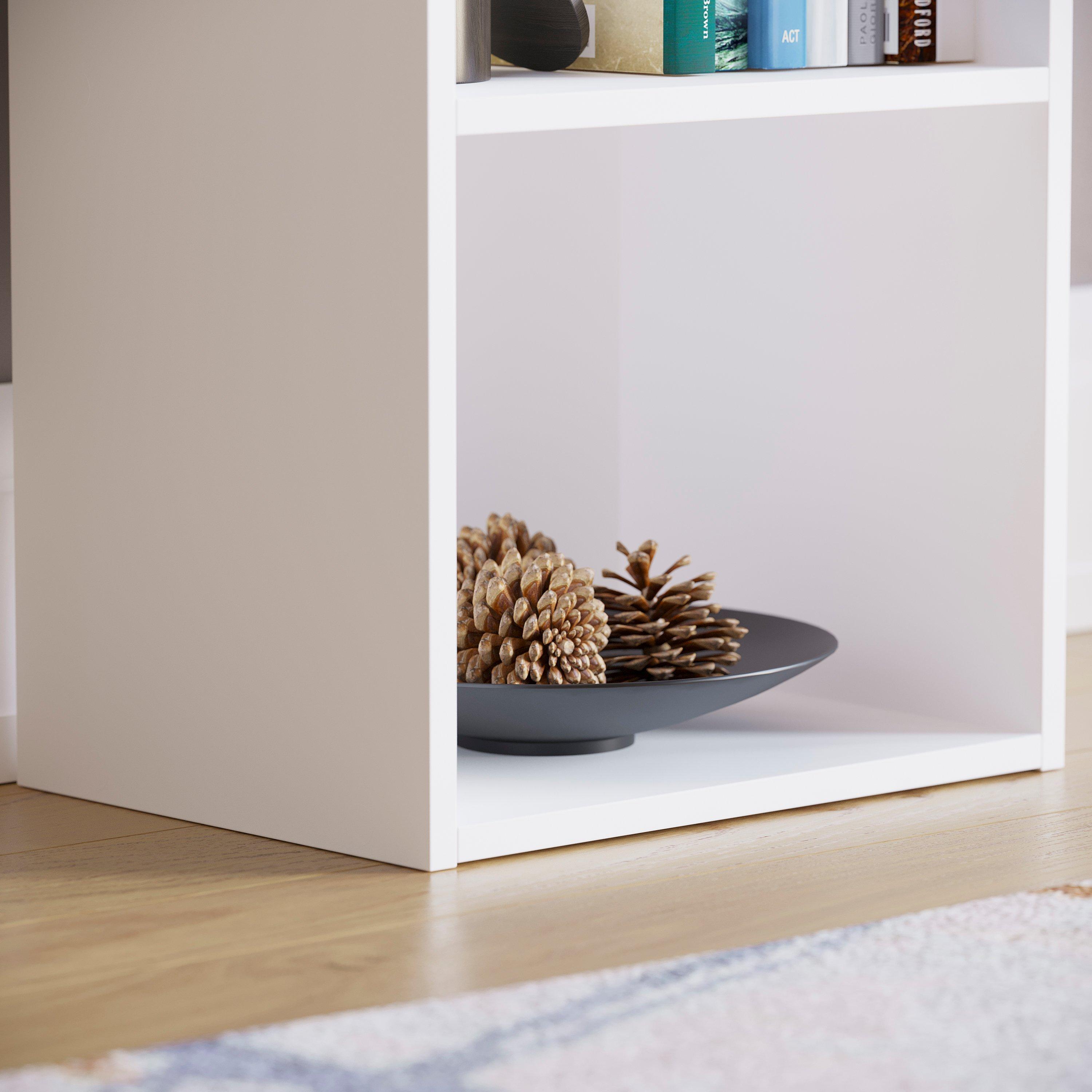 White - Lassic - Vida Designs Oxford 5 Tier Cube Bookcase - 6