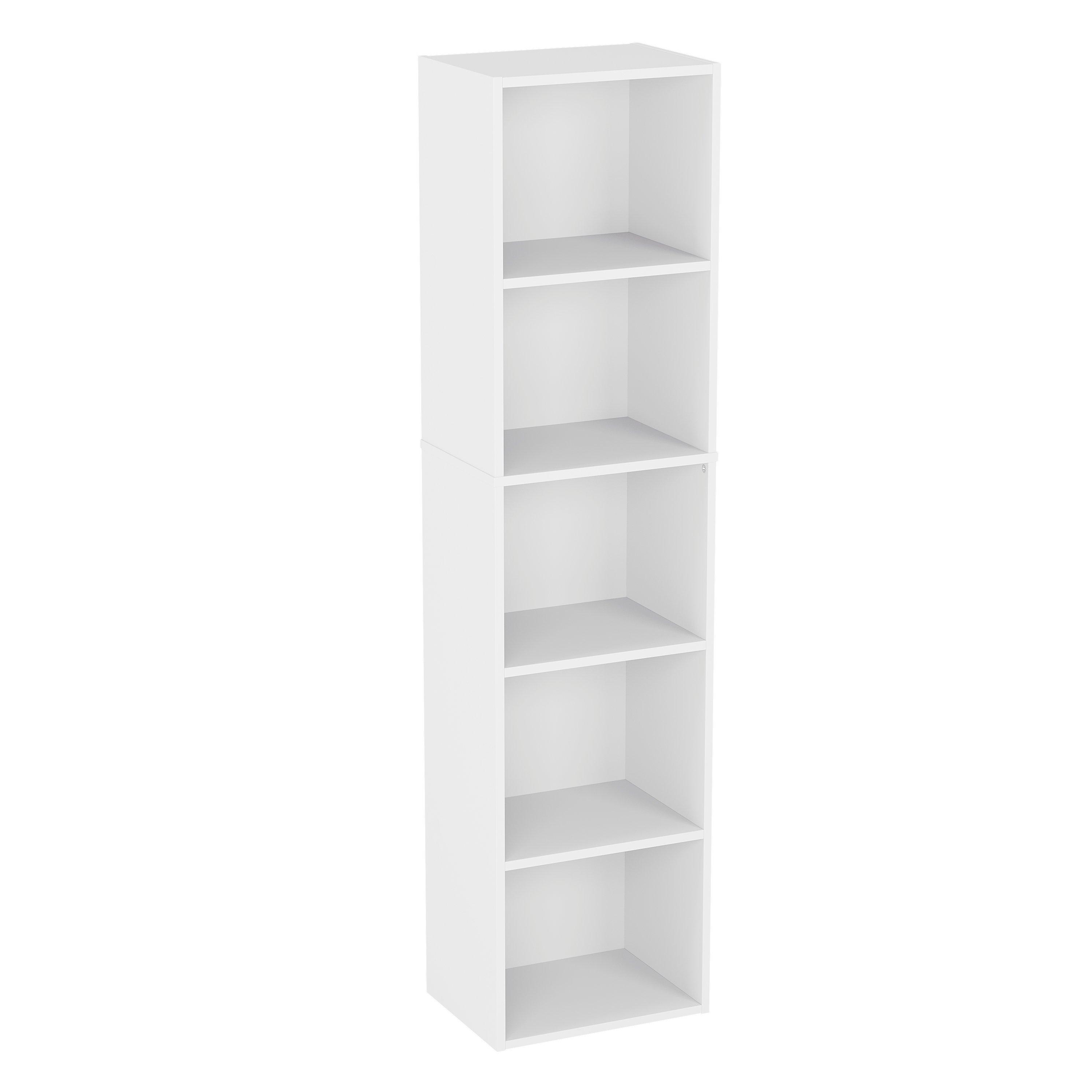 White - Lassic - Vida Designs Oxford 5 Tier Cube Bookcase - 7