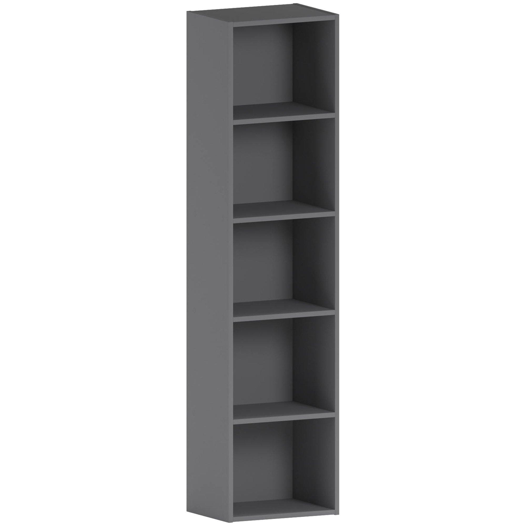 Grey - Lassic - Vida Designs Oxford 5 Tier Cube Bookcase - 7