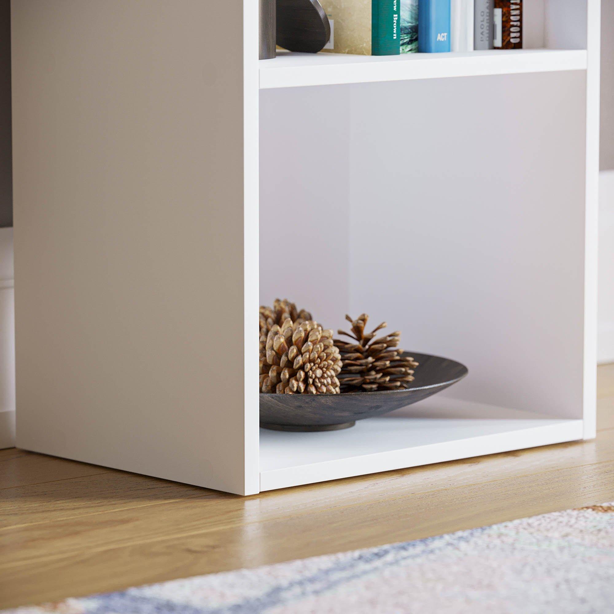 White - Lassic - Vida Designs Oxford 3 Tier Cube Bookcase - 5