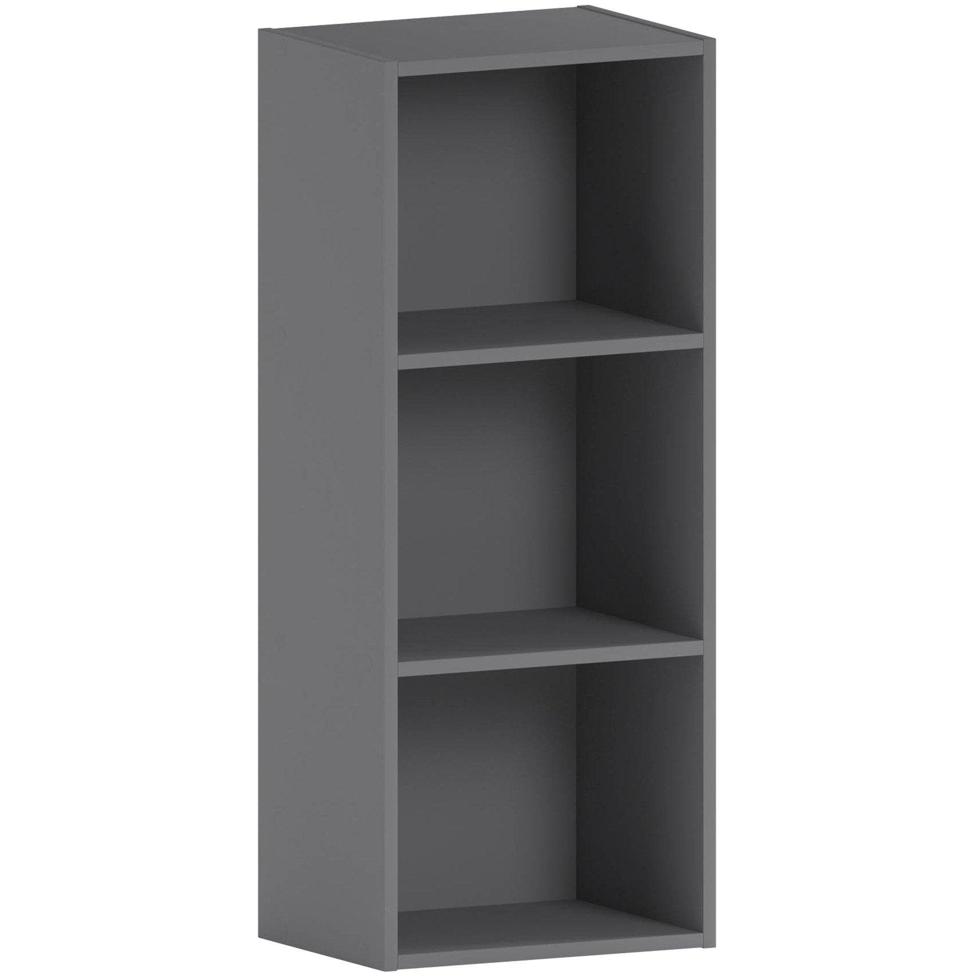Grey - Lassic - Vida Designs Oxford 3 Tier Cube Bookcase - 7