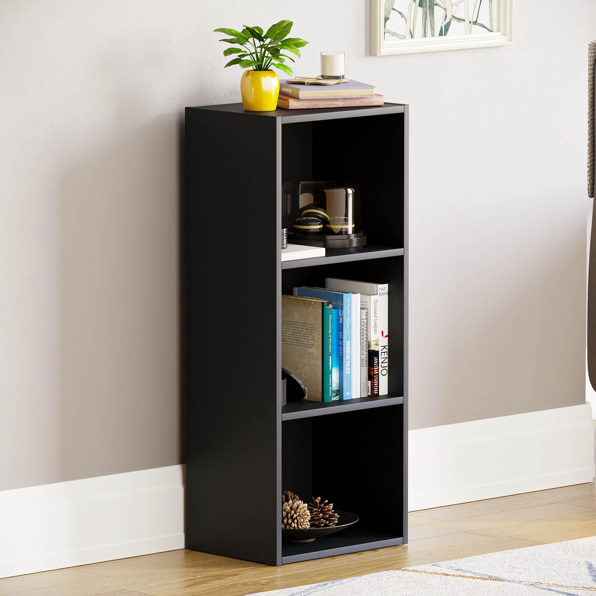 Lassic  Vida Designs Oxford 3 Tier Cube Bookcase - Black - 3 Tier