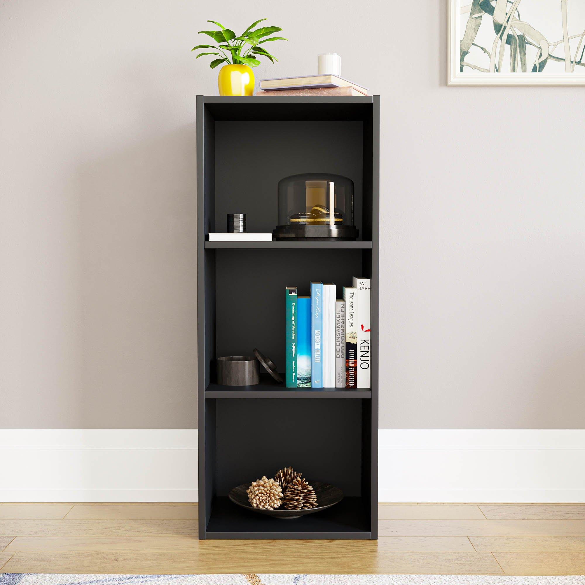 Black - Lassic - Vida Designs Oxford 3 Tier Cube Bookcase - 3