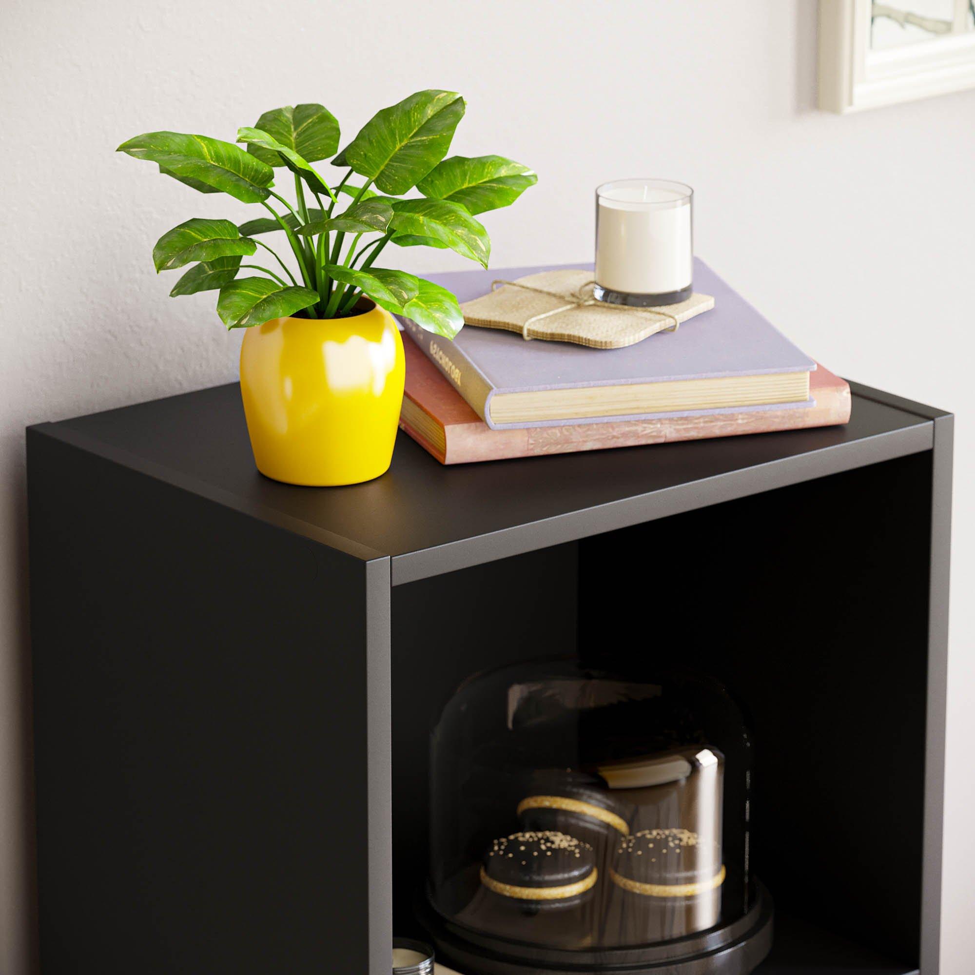 Black - Lassic - Vida Designs Oxford 3 Tier Cube Bookcase - 4