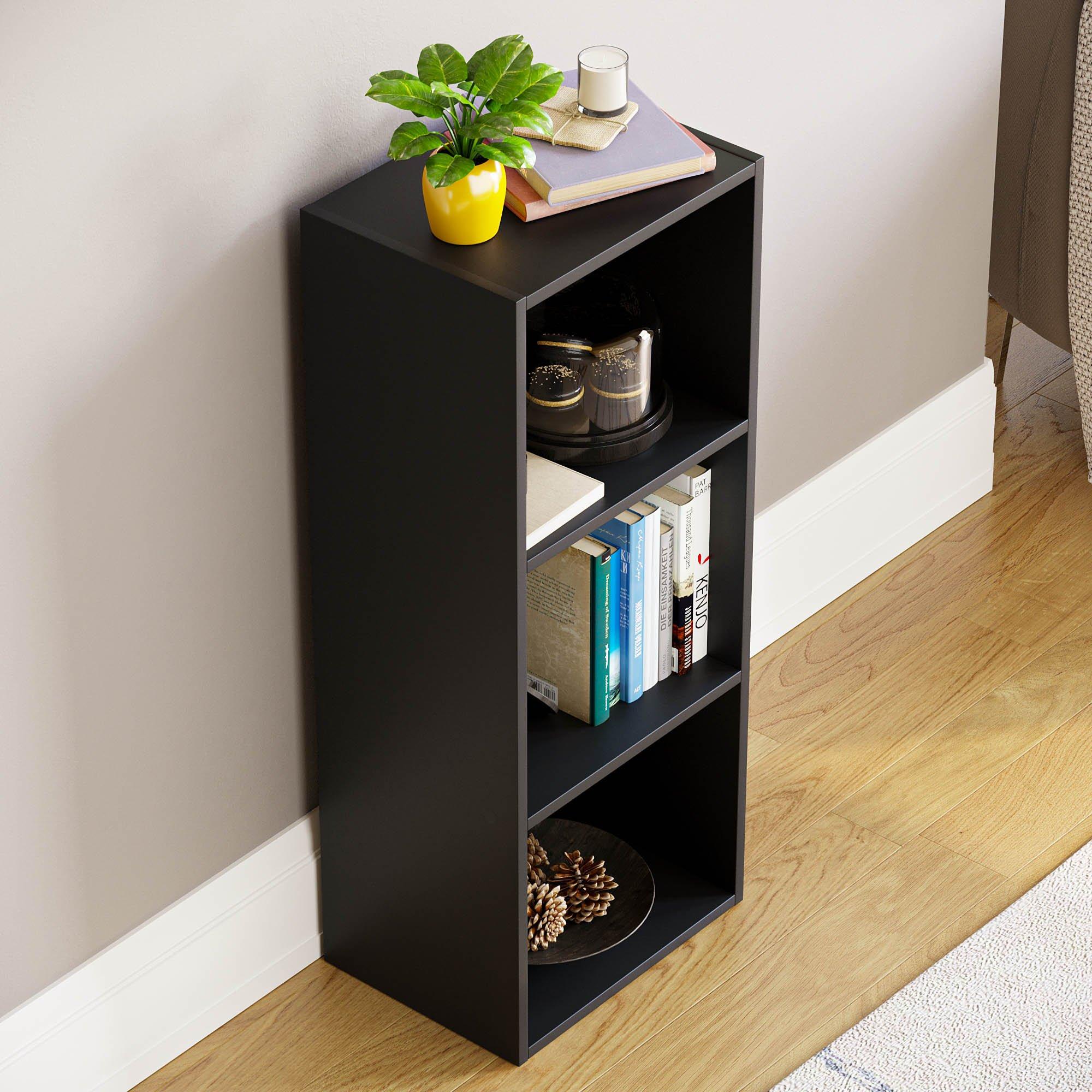 Black - Lassic - Vida Designs Oxford 3 Tier Cube Bookcase - 6