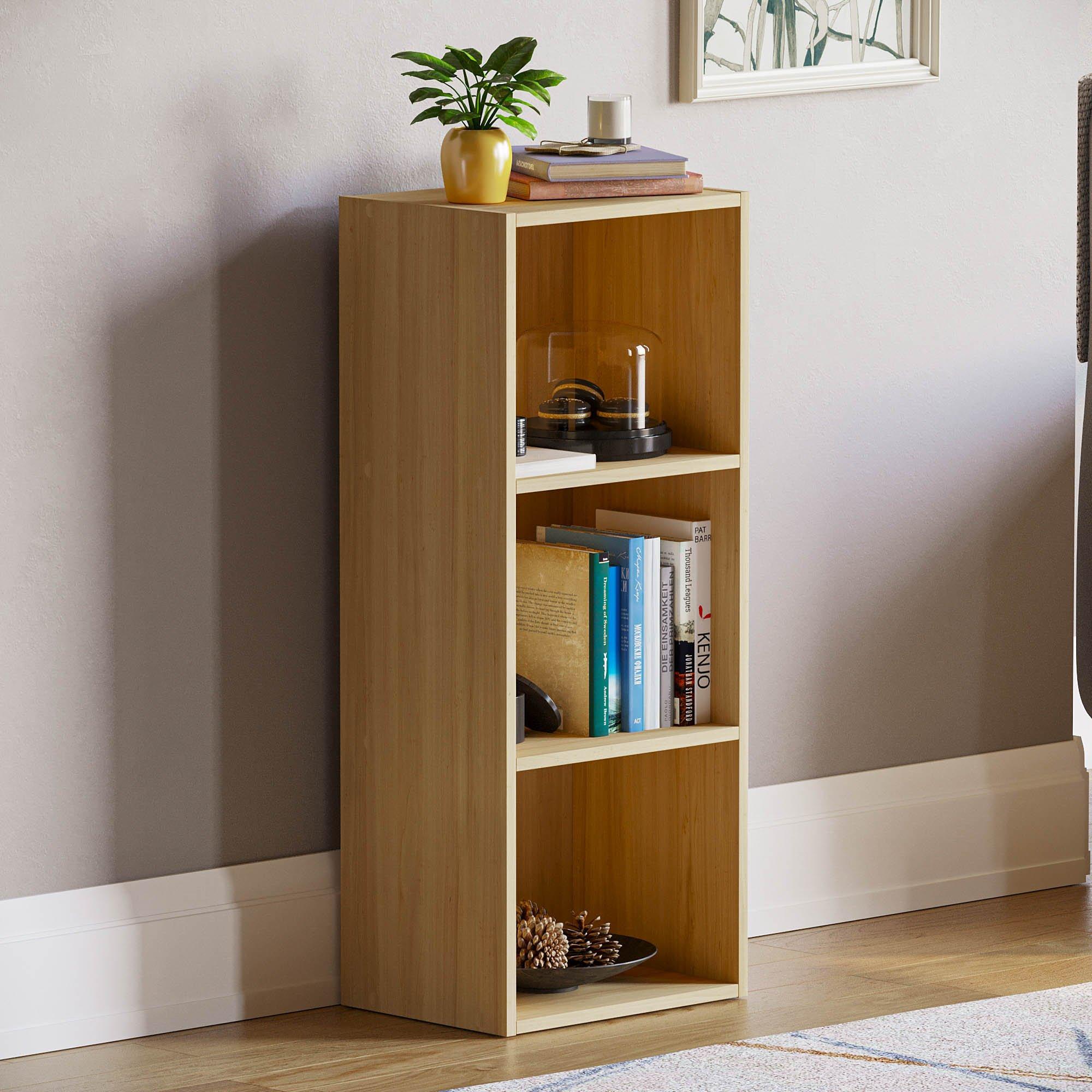 Lassic  Vida Designs Oxford 3 Tier Cube Bookcase - Oak - 3 Tier
