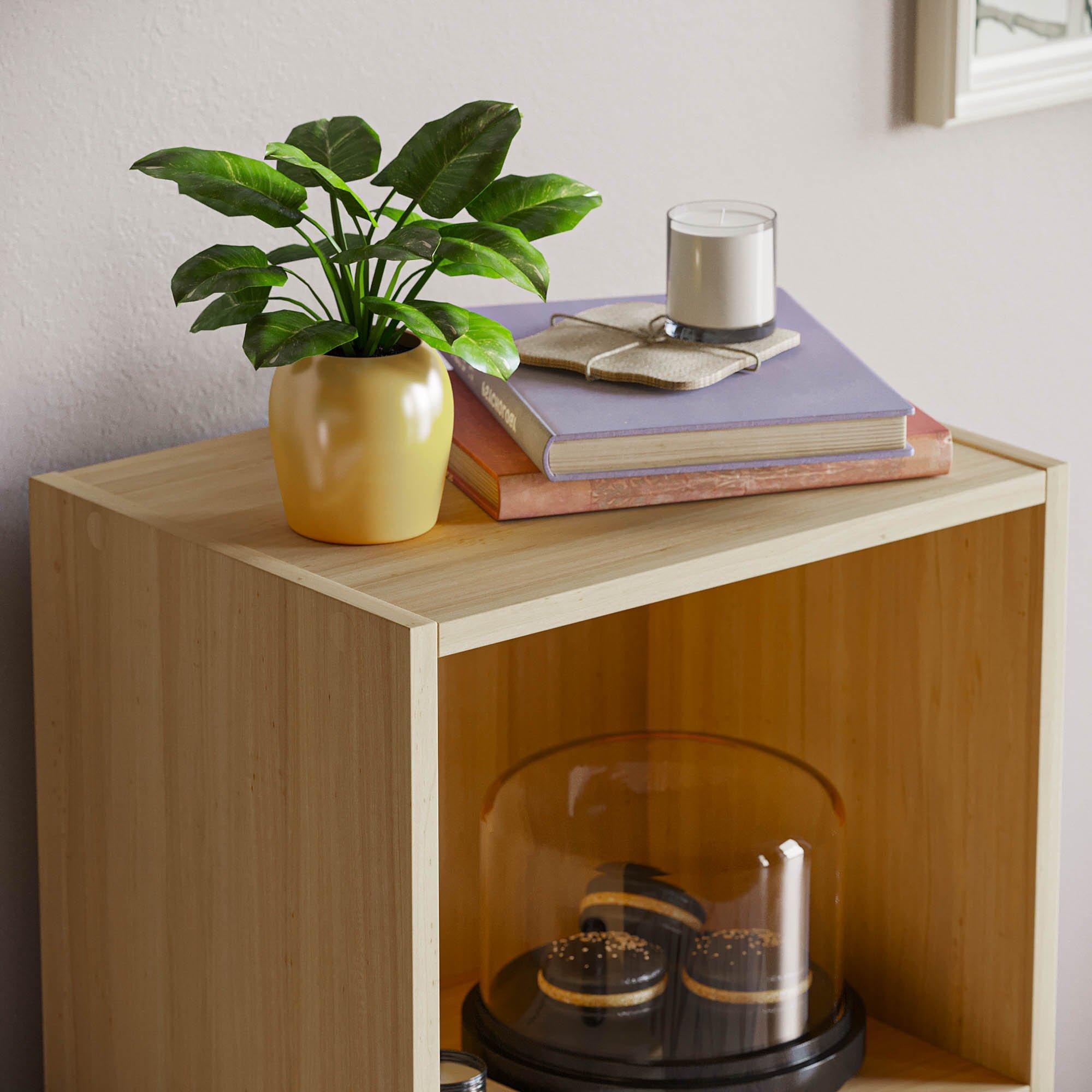 Oak - Lassic - Vida Designs Oxford 3 Tier Cube Bookcase - 4