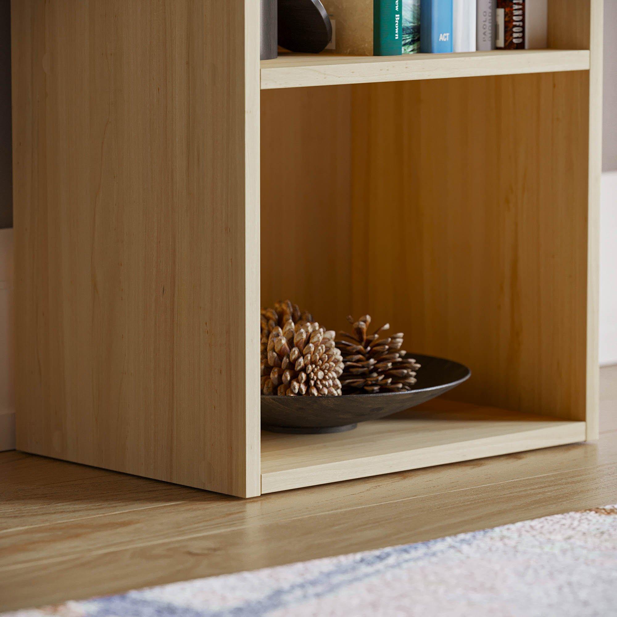 Oak - Lassic - Vida Designs Oxford 3 Tier Cube Bookcase - 5