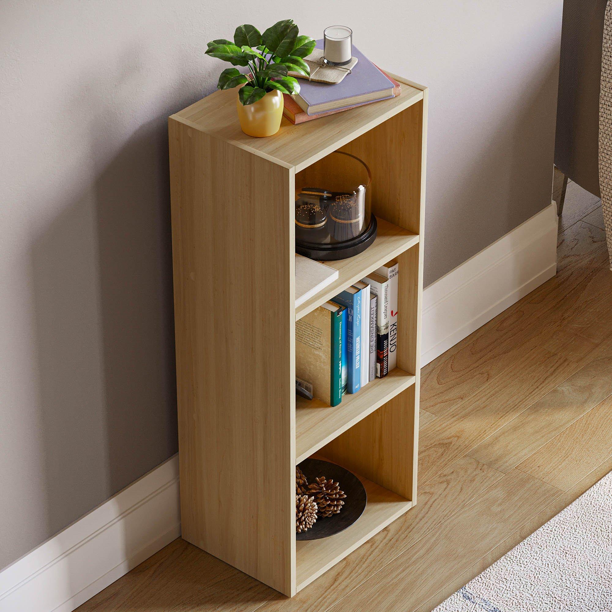 Oak - Lassic - Vida Designs Oxford 3 Tier Cube Bookcase - 6