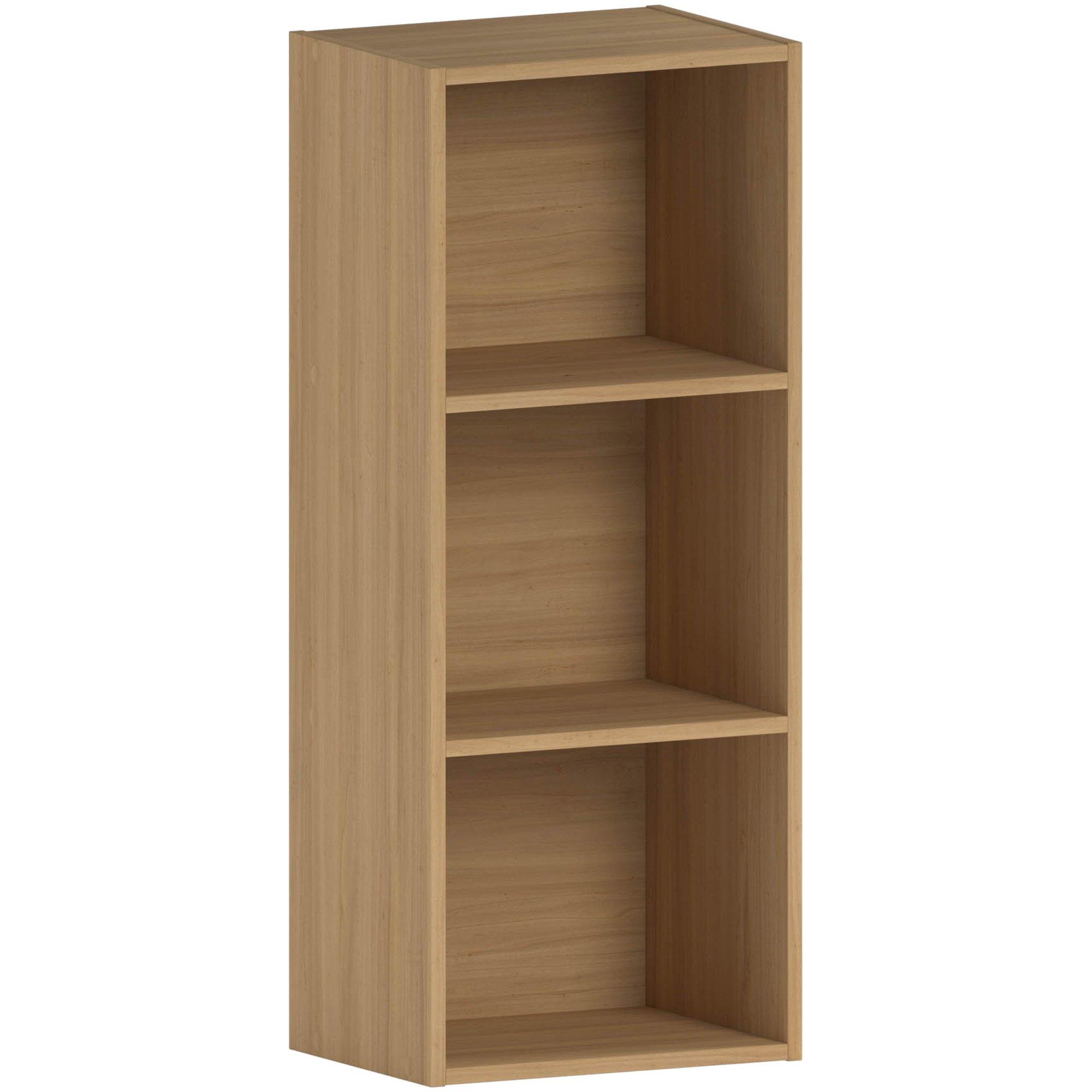 Oak - Lassic - Vida Designs Oxford 3 Tier Cube Bookcase - 7