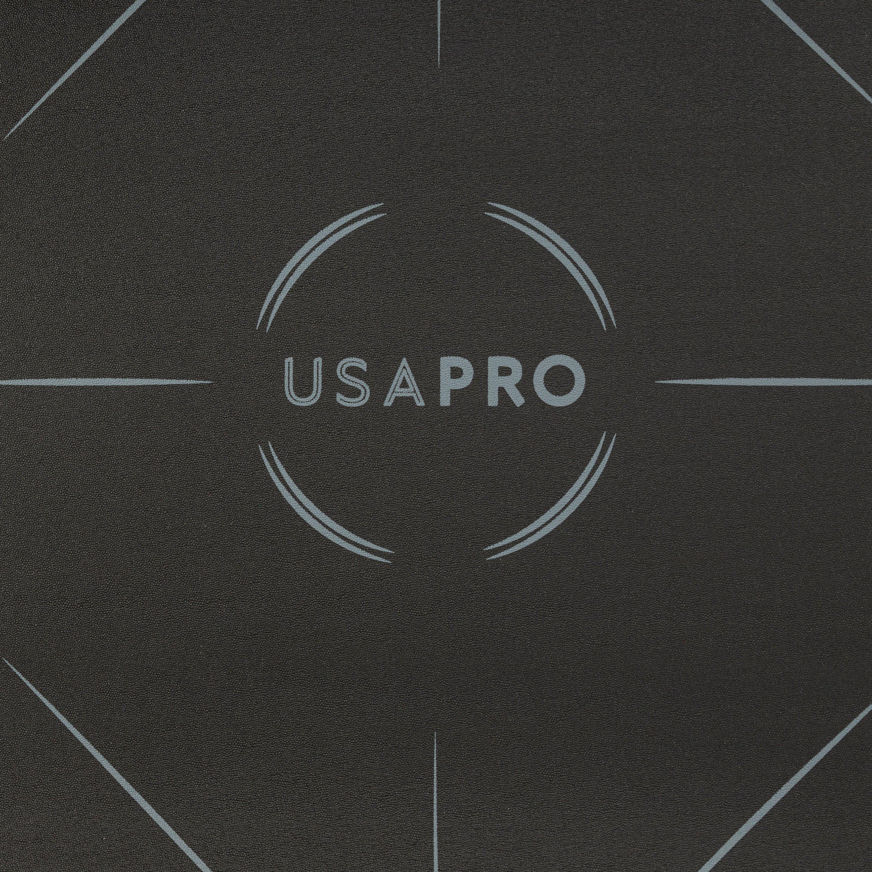 Zwart/Houtskool - USA Pro - Yoga Positions Mat - 7