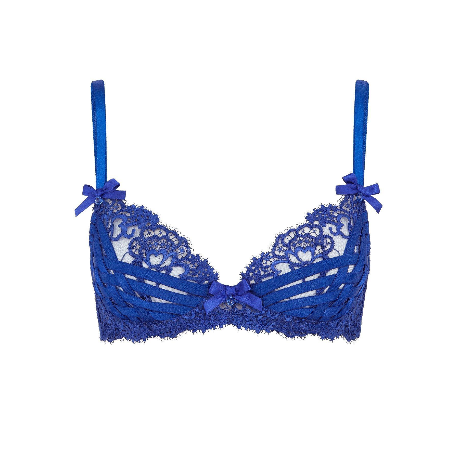 Cobalt - Agent Provocateur - DIONI Plunge Underwired Bra - 3