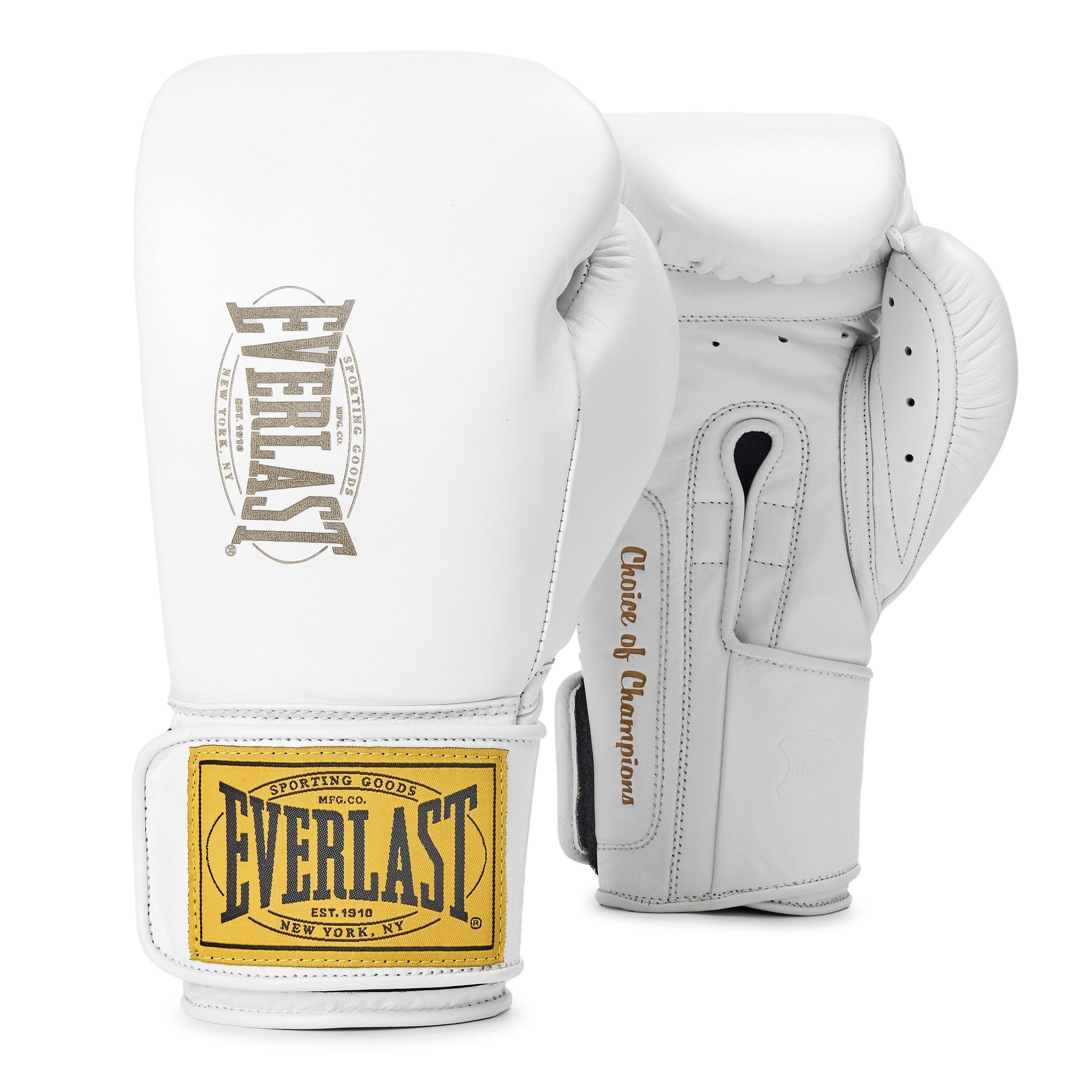 Everlast | 1910 Pro Leather Hook and Loop Boxing Gloves | Sports