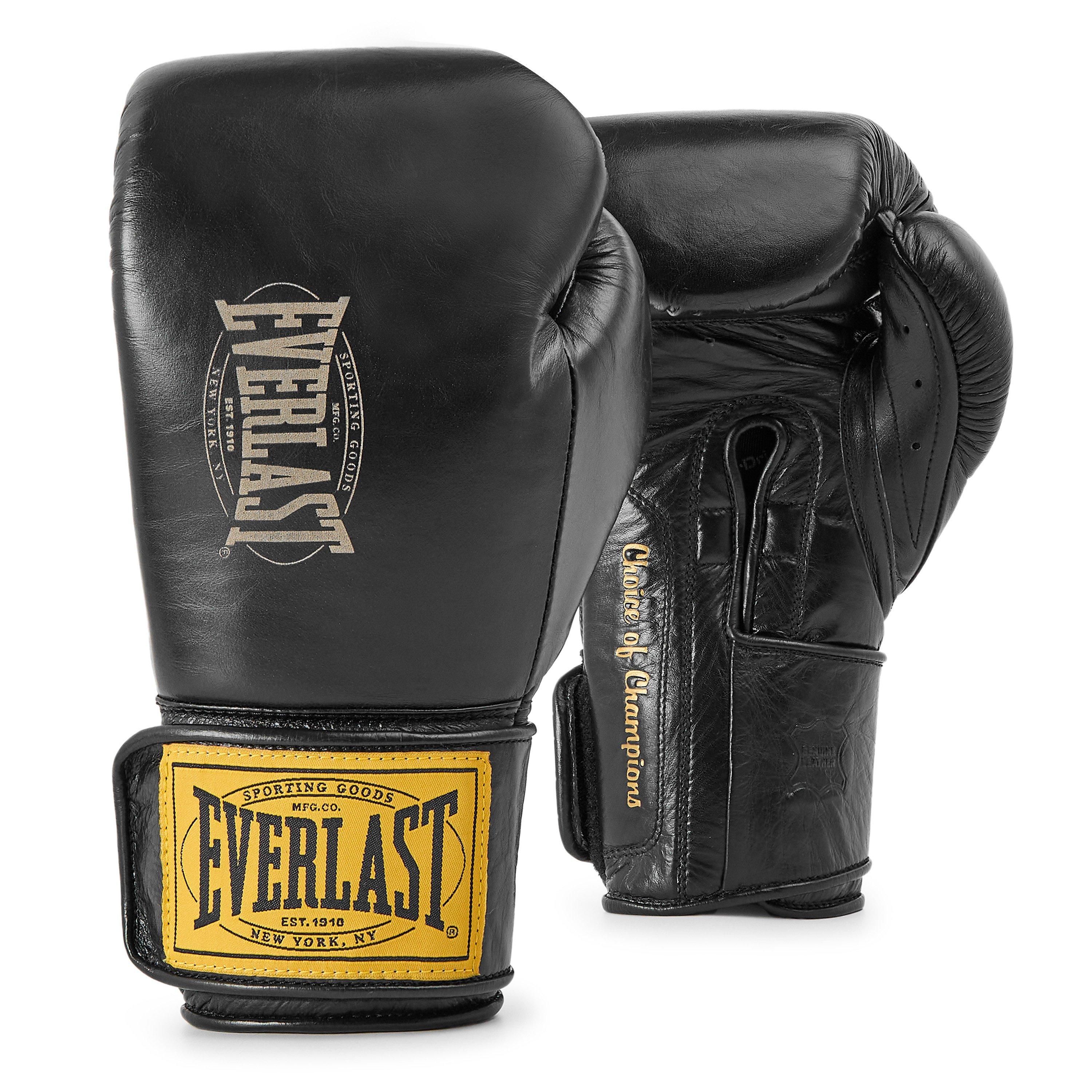 1910 Pro Leather Hook and Loop Boxing Gloves