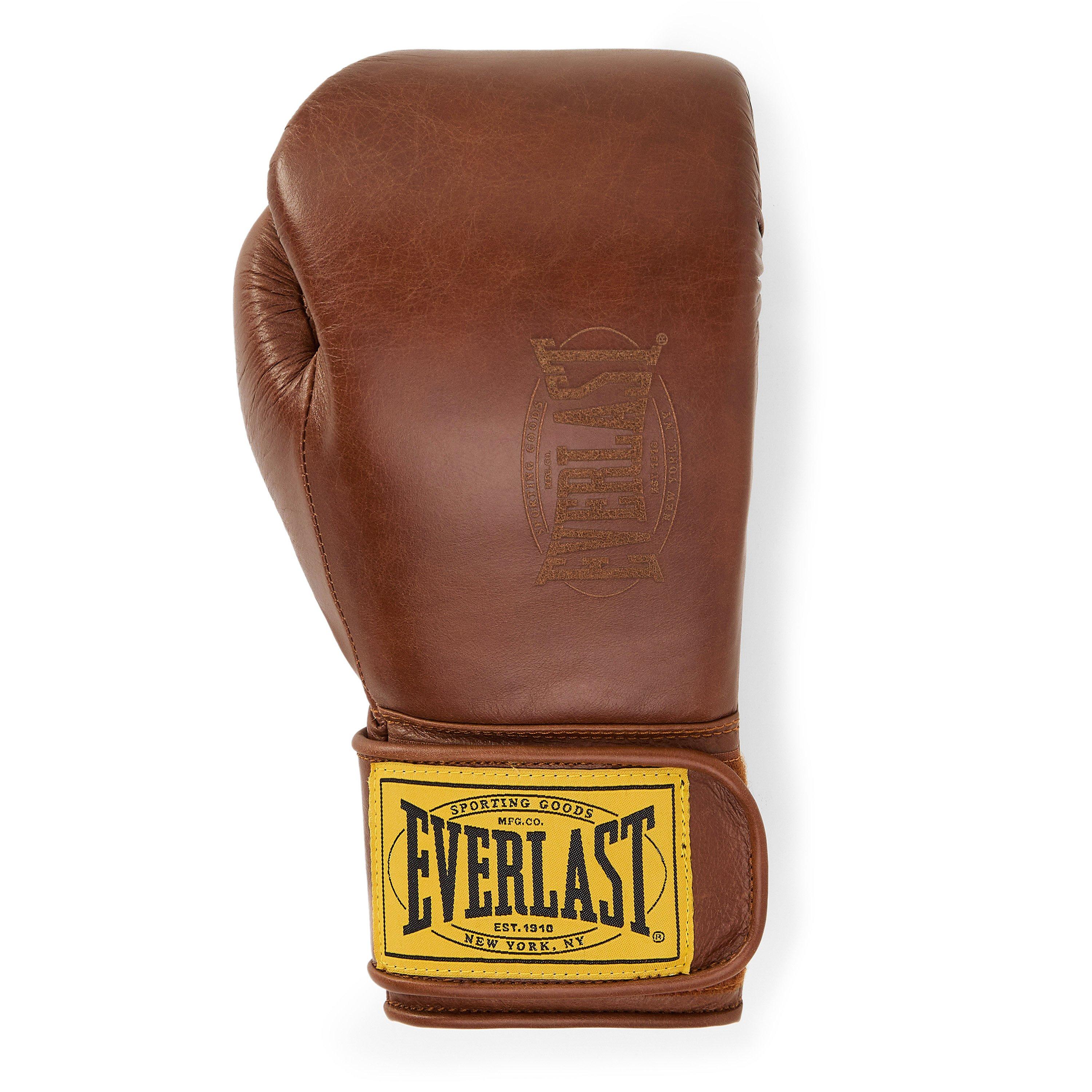 Brun - Everlast - 1910 Pro Leather Hook and Loop Boxing Gloves - 2