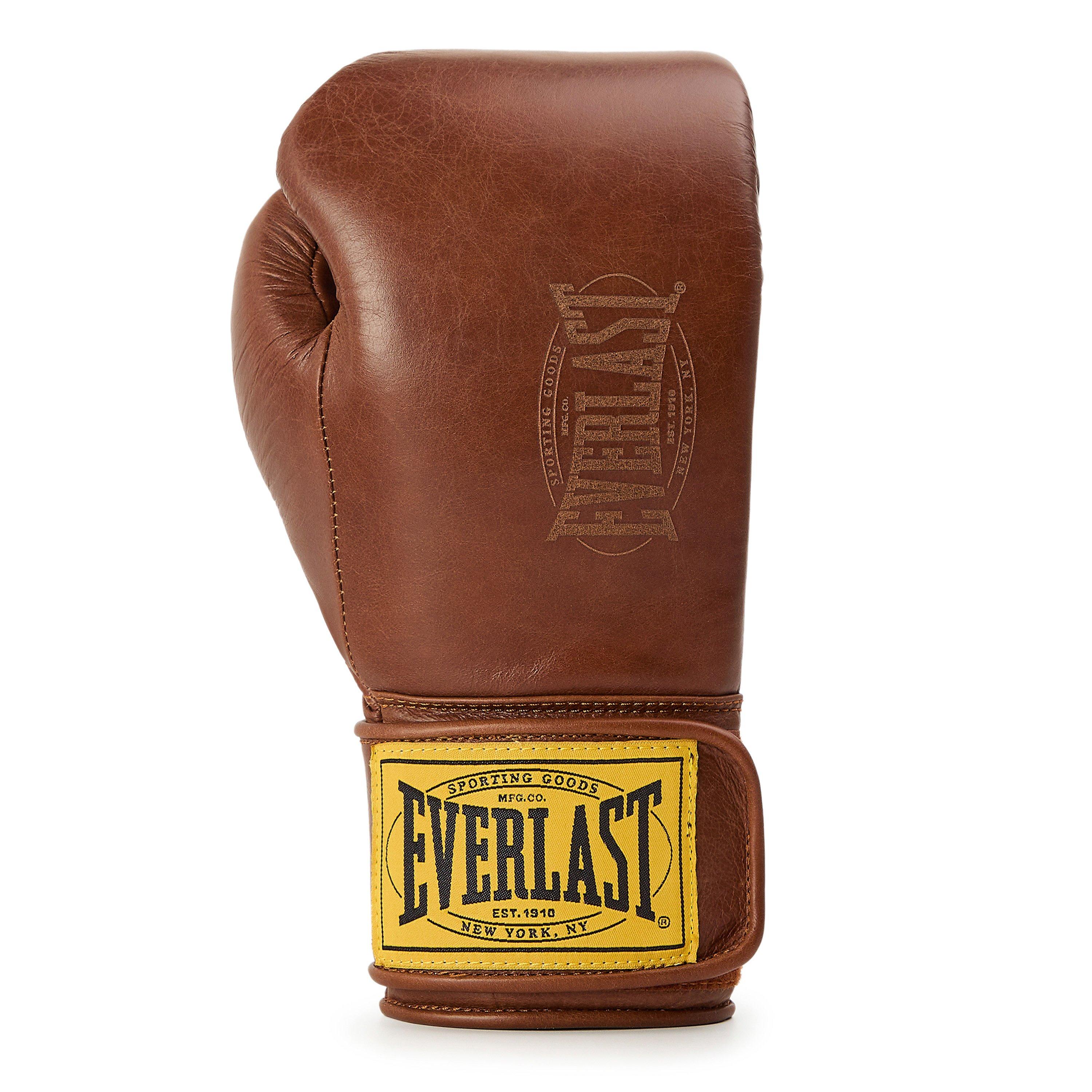Brun - Everlast - 1910 Pro Leather Hook and Loop Boxing Gloves - 3