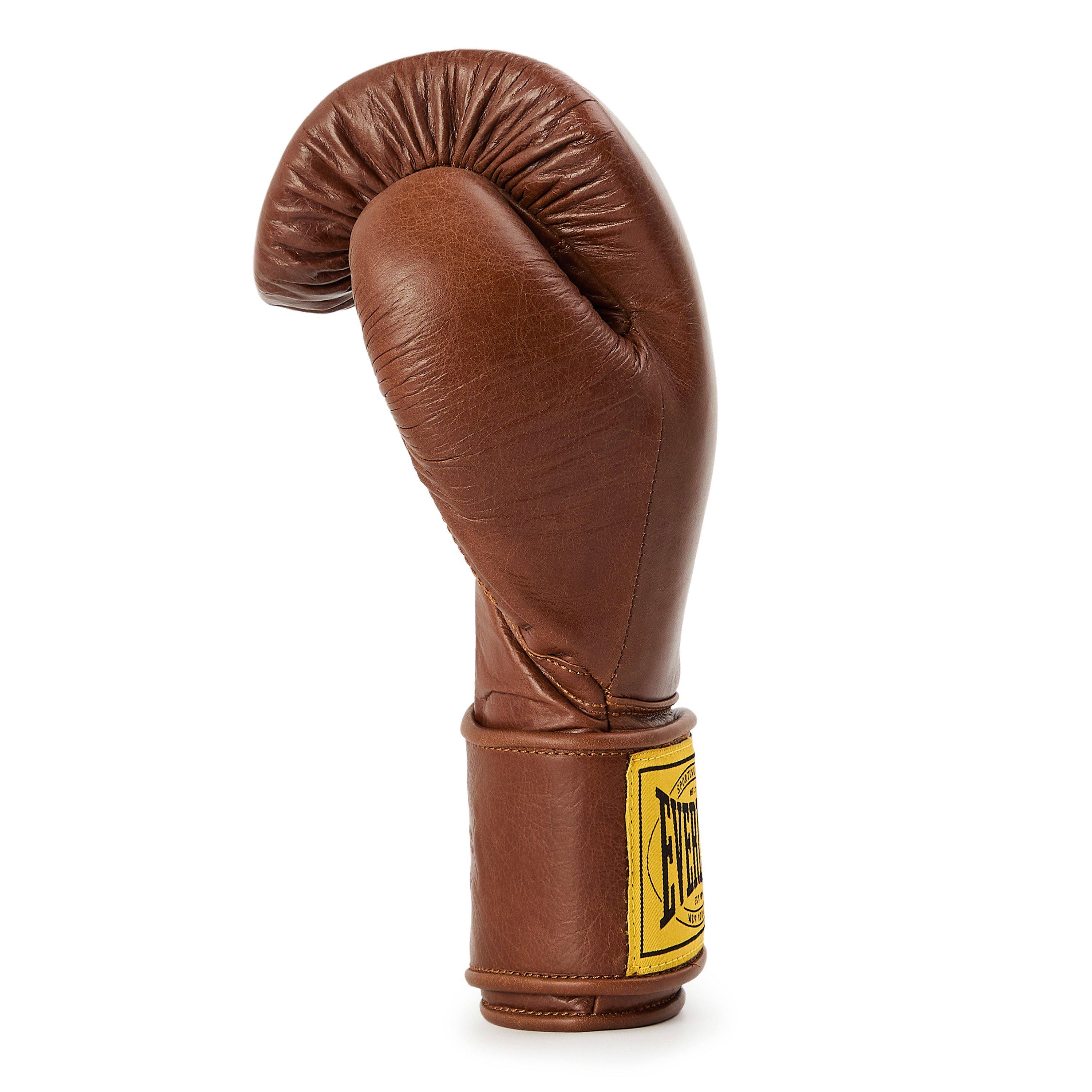 Brun - Everlast - 1910 Pro Leather Hook and Loop Boxing Gloves - 4
