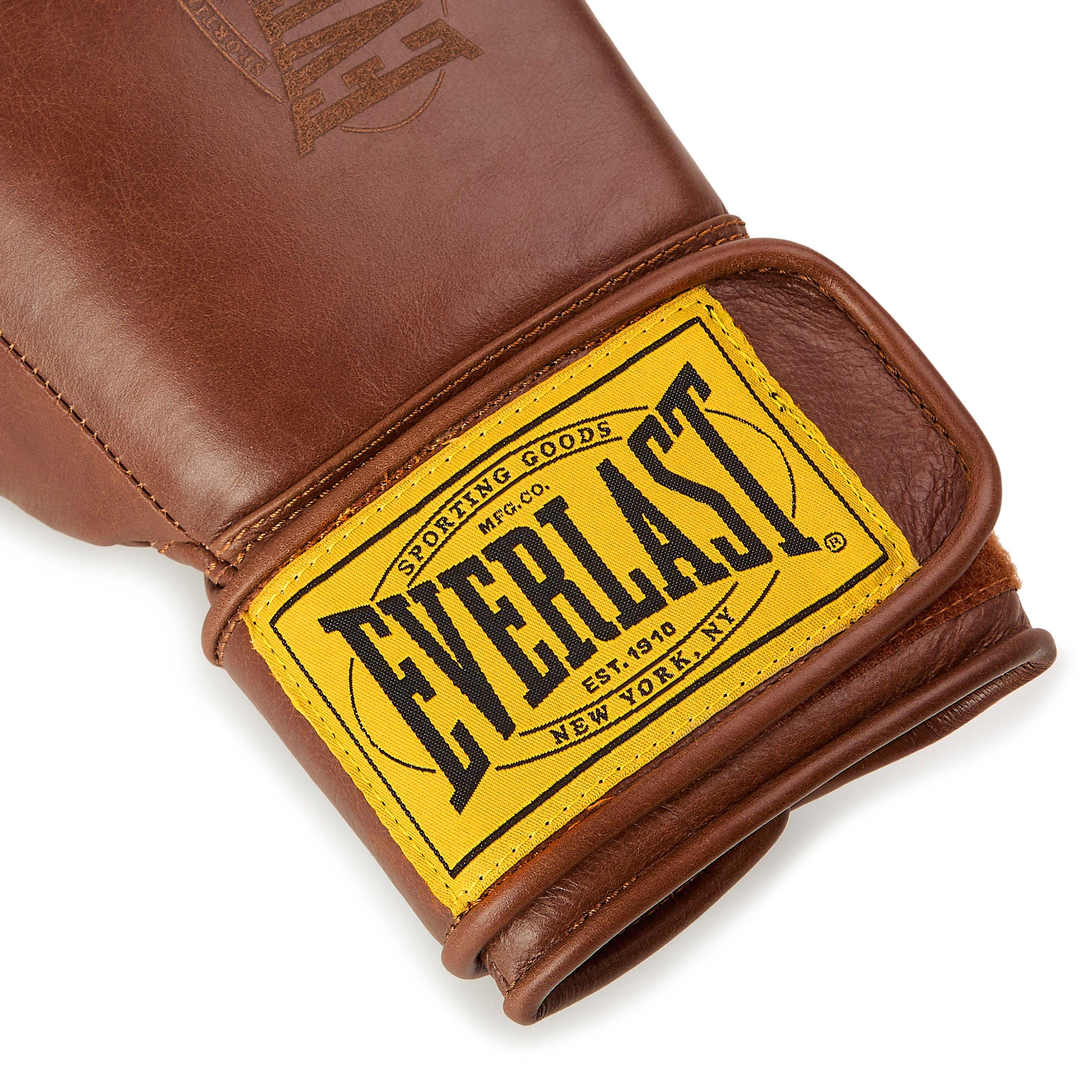 Brun - Everlast - 1910 Pro Leather Hook and Loop Boxing Gloves - 6