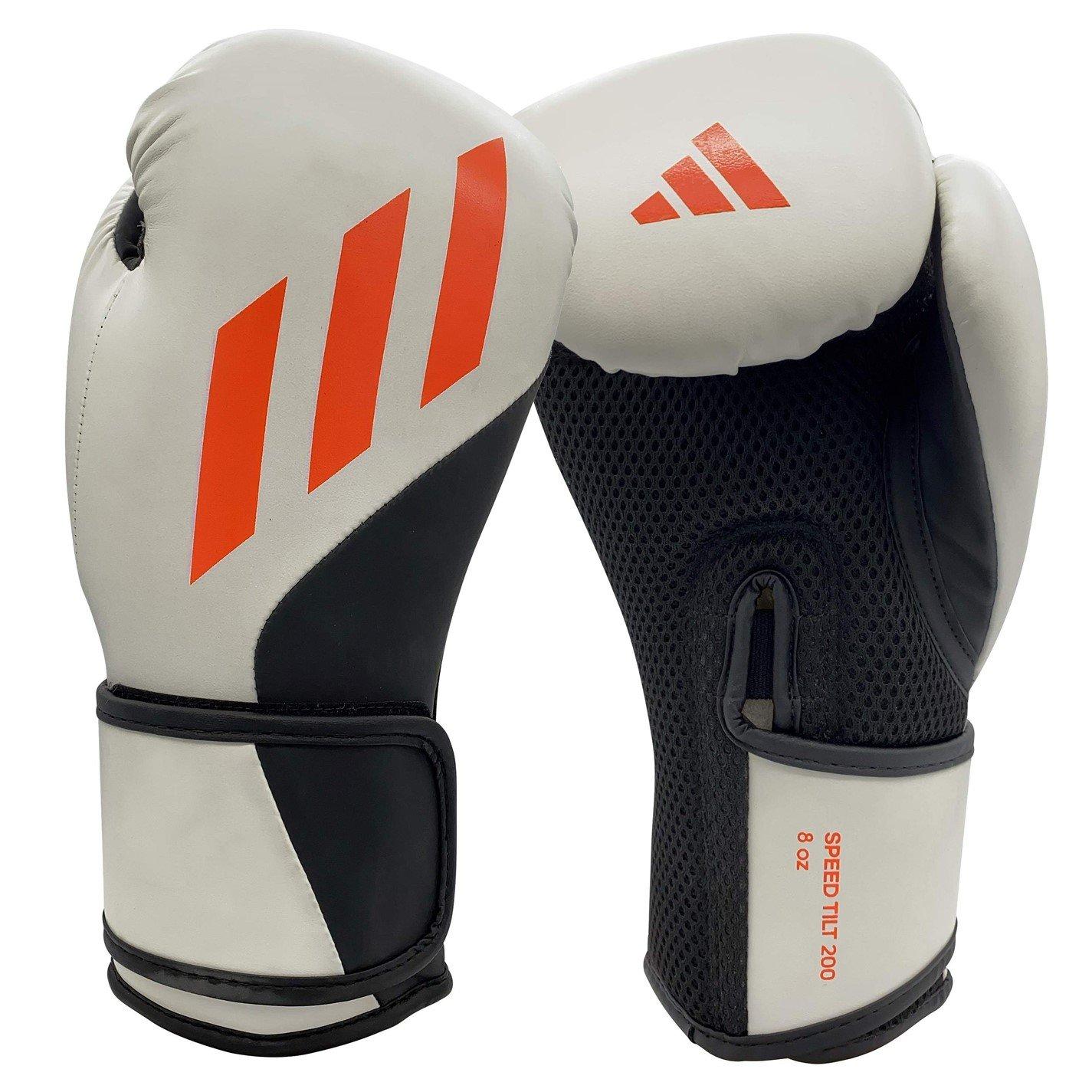 Adidas  Speed 200 Tilt Boxing Gloves - White - 10oz