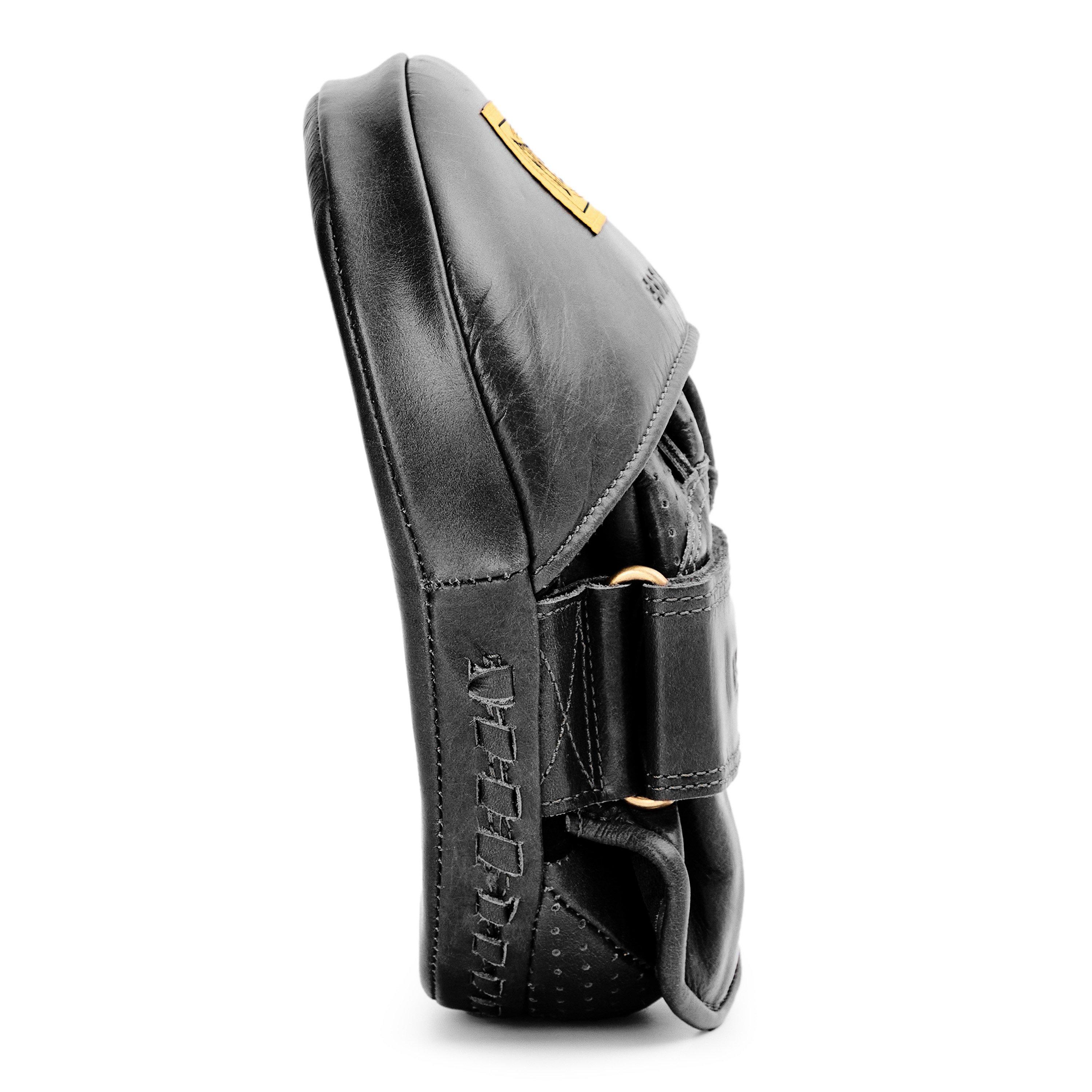 Black - Everlast - Everlast 1910 Pro Leather Curved Focus Mitts - 3