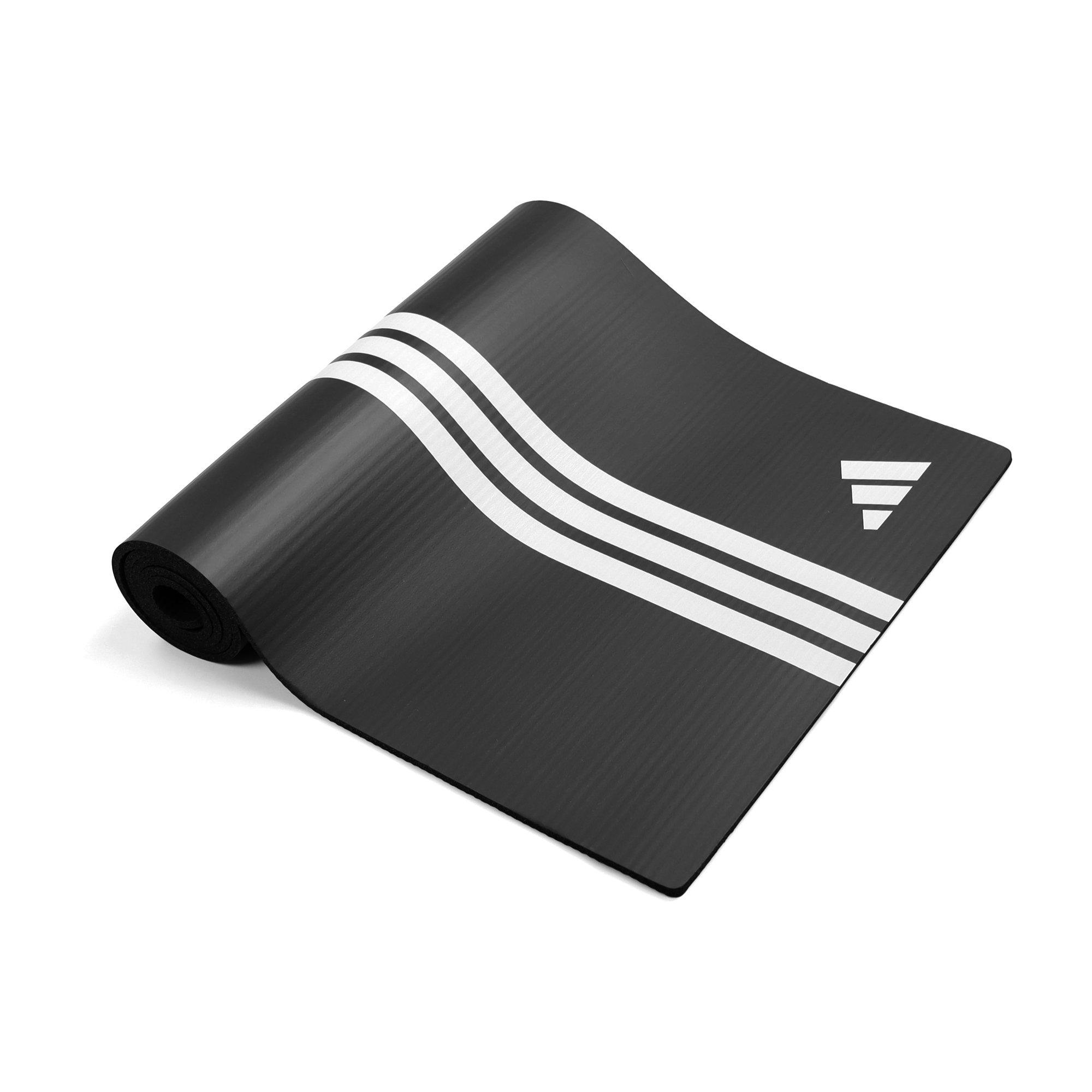 Zwart - adidas - 8mm NBR Gym Mat with Carry Strap - 3
