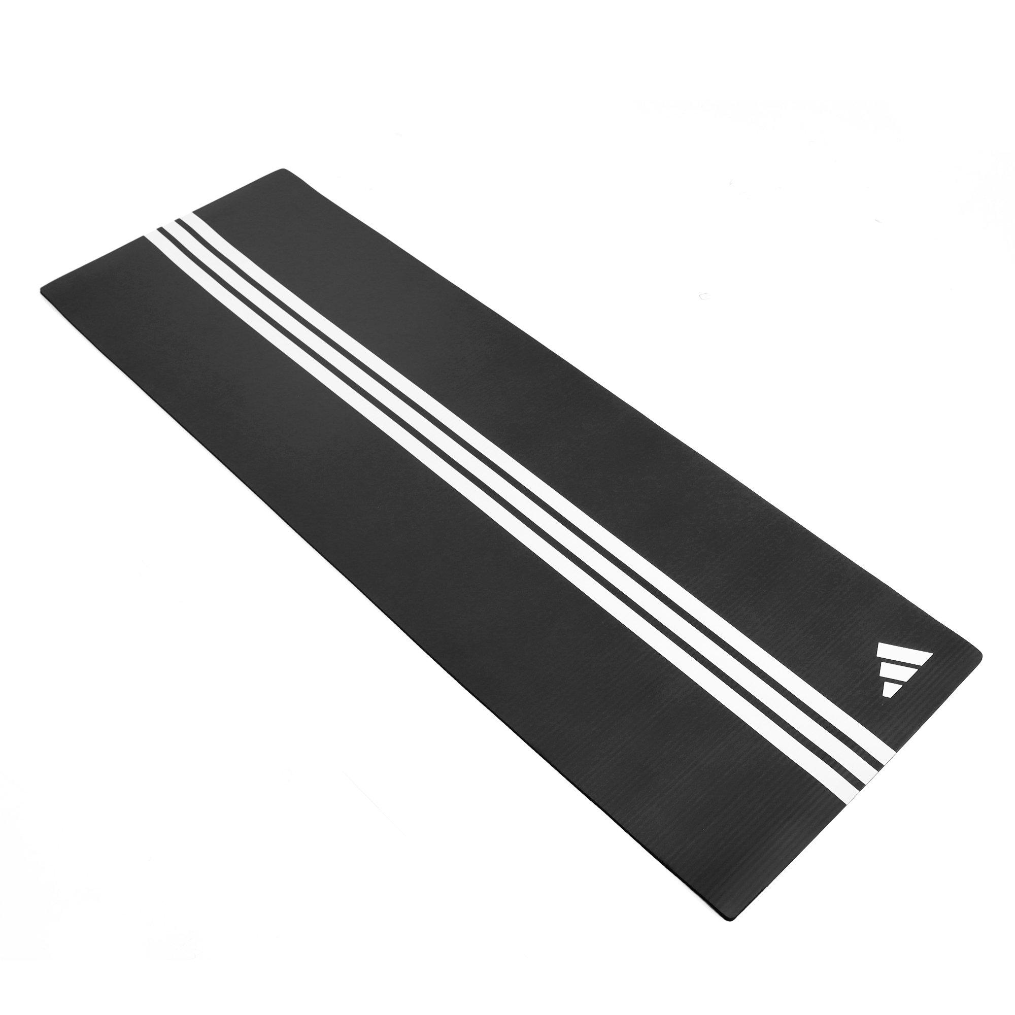 Zwart - adidas - 8mm NBR Gym Mat with Carry Strap - 6