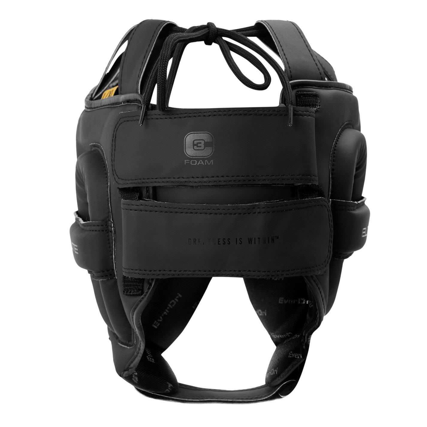 Black - Everlast - Elite Evershield Headgear - 3