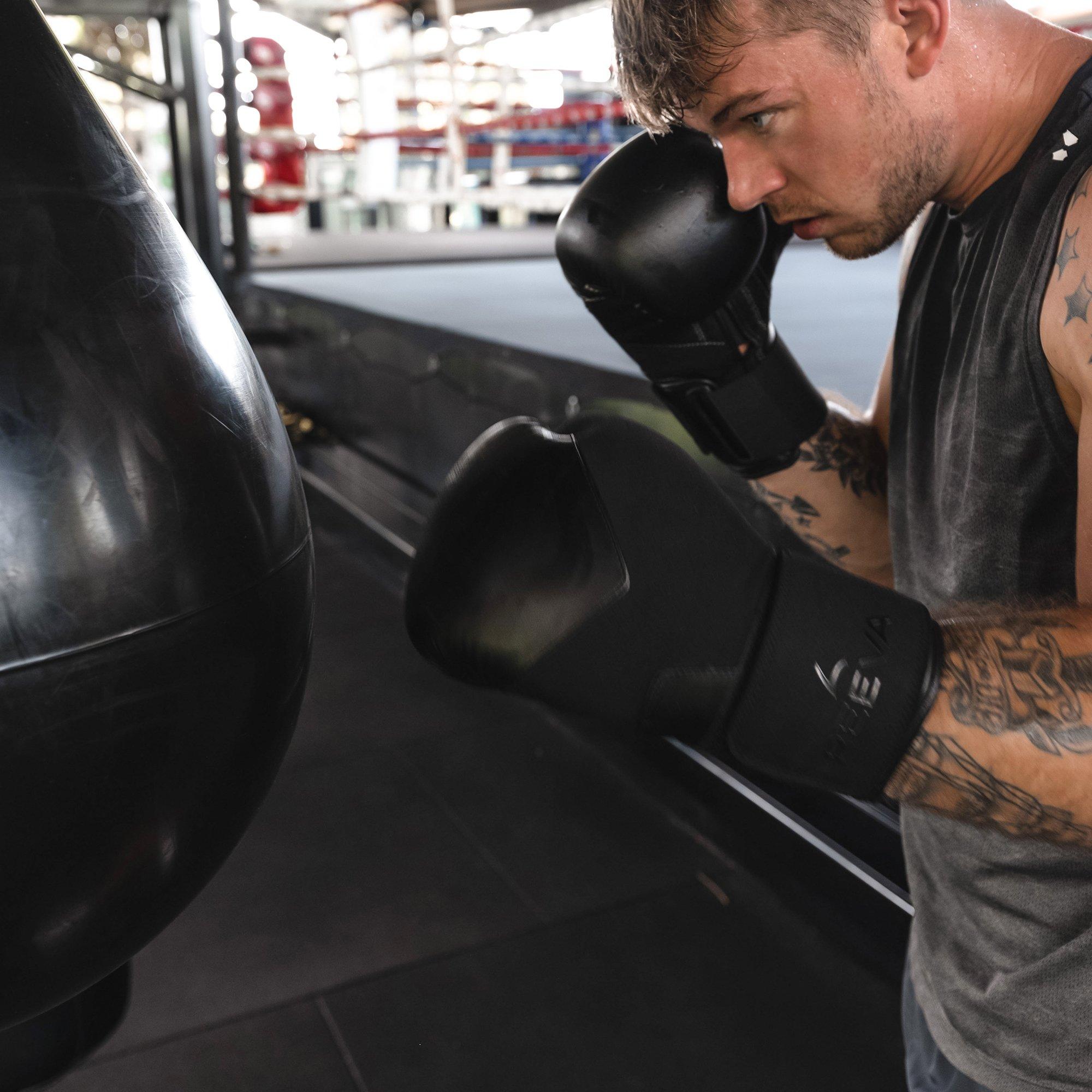 Zwart - Reeva - Boxing Gloves - Microfiber Leather - 5