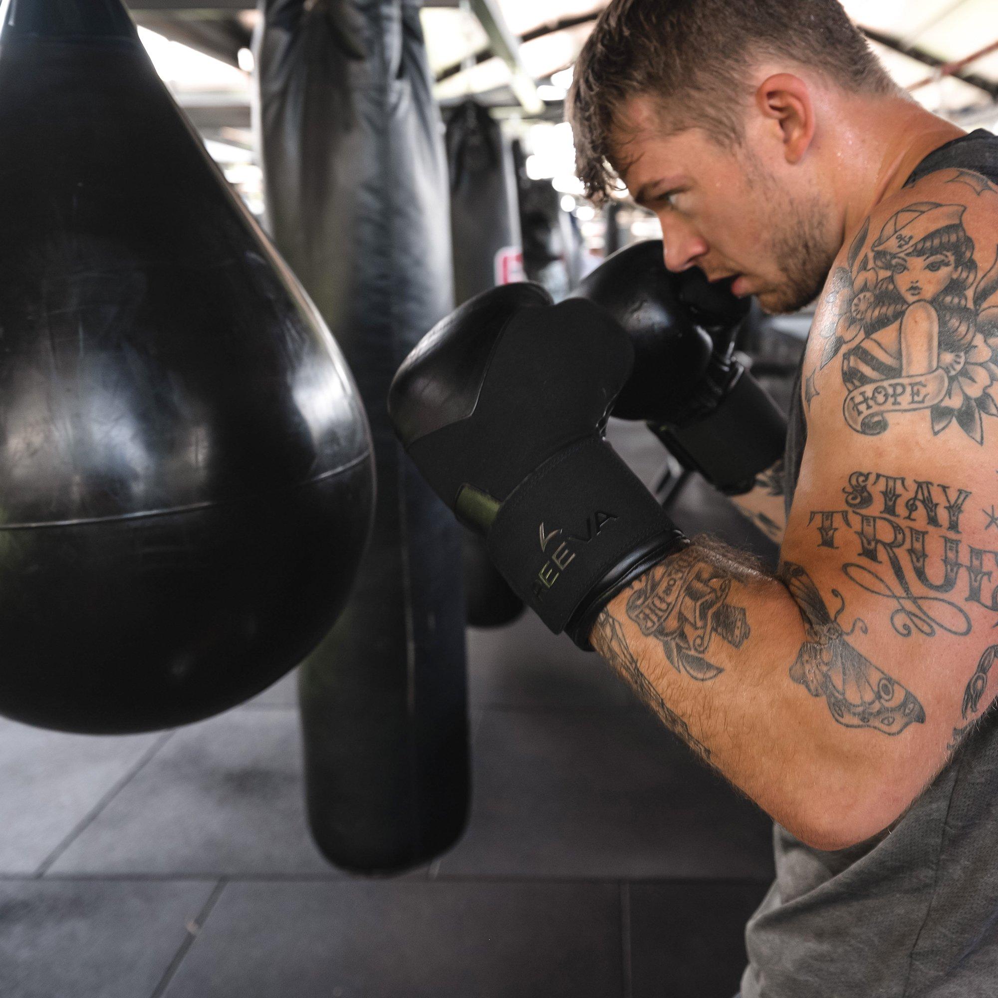 Zwart - Reeva - Boxing Gloves - Microfiber Leather - 7