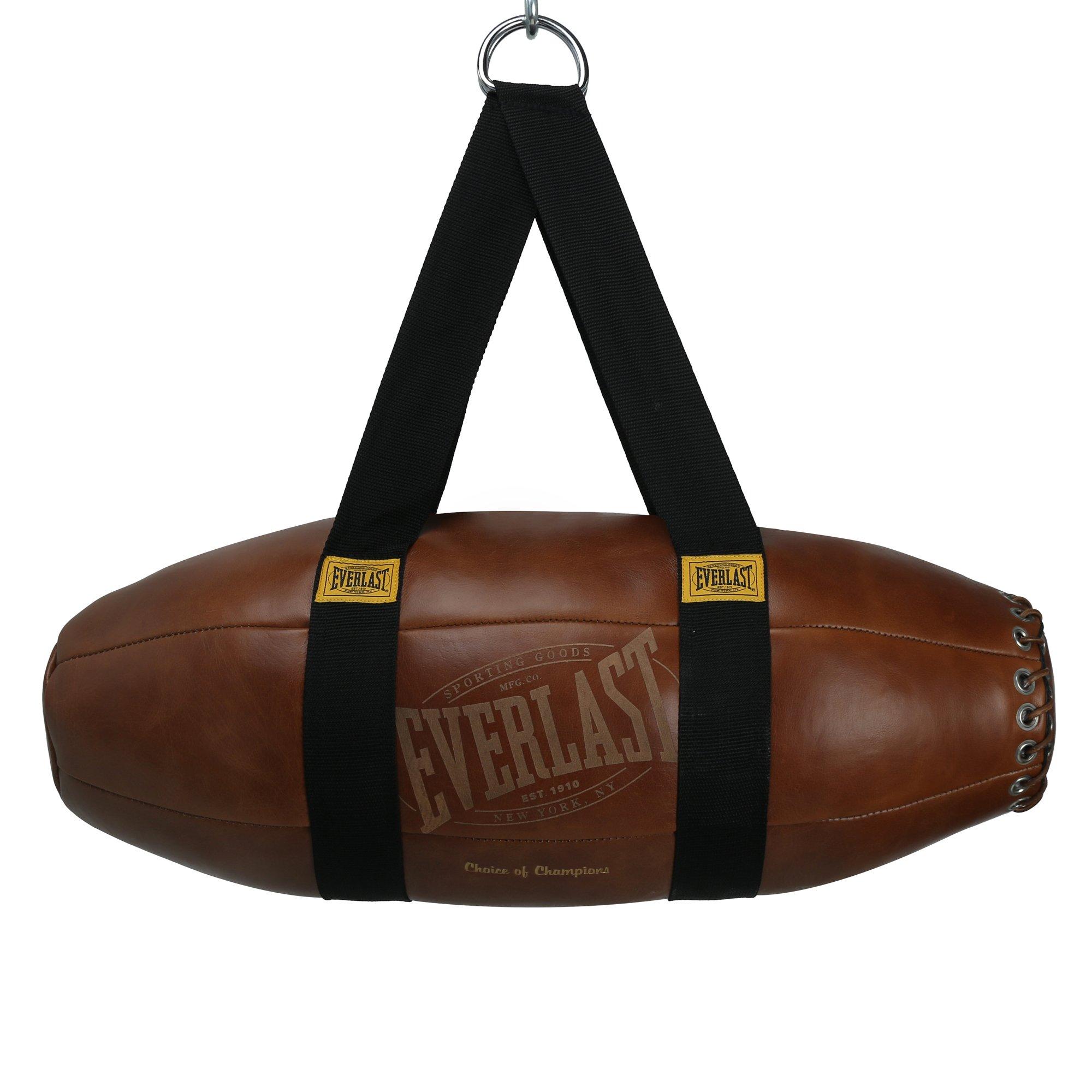 Everlast  1910 Pro Leather Torpedo Punching Bag 60Lb - Vintage Brown