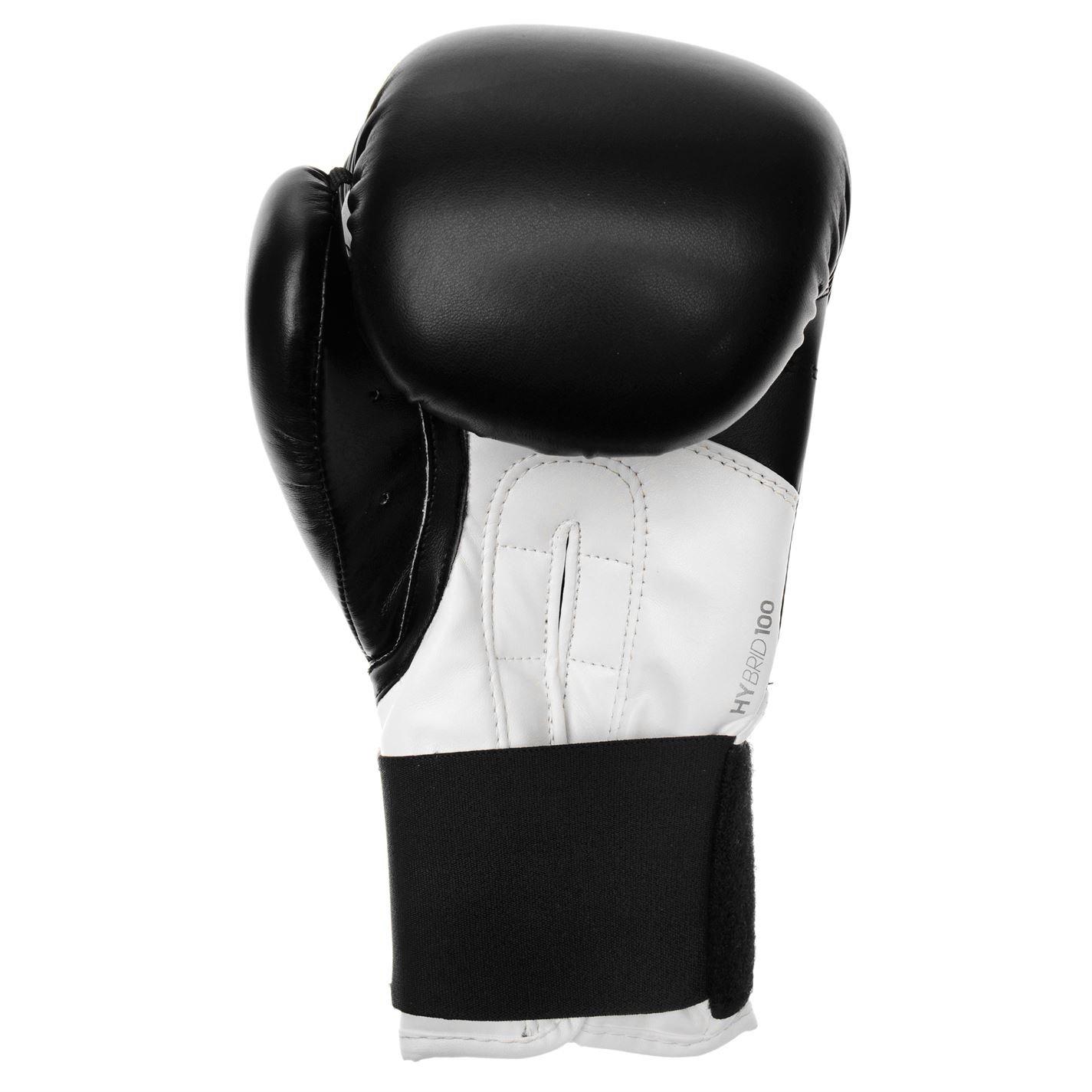 Zwart/Wit - adidas - Hybrid 100 Boxing Gloves - 3