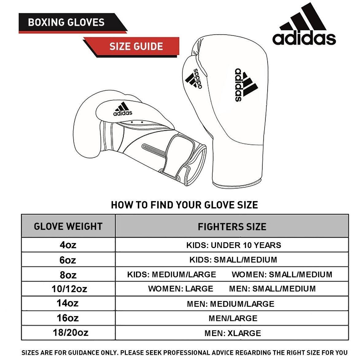 Zwart/Wit - adidas - Hybrid 100 Boxing Gloves - 6