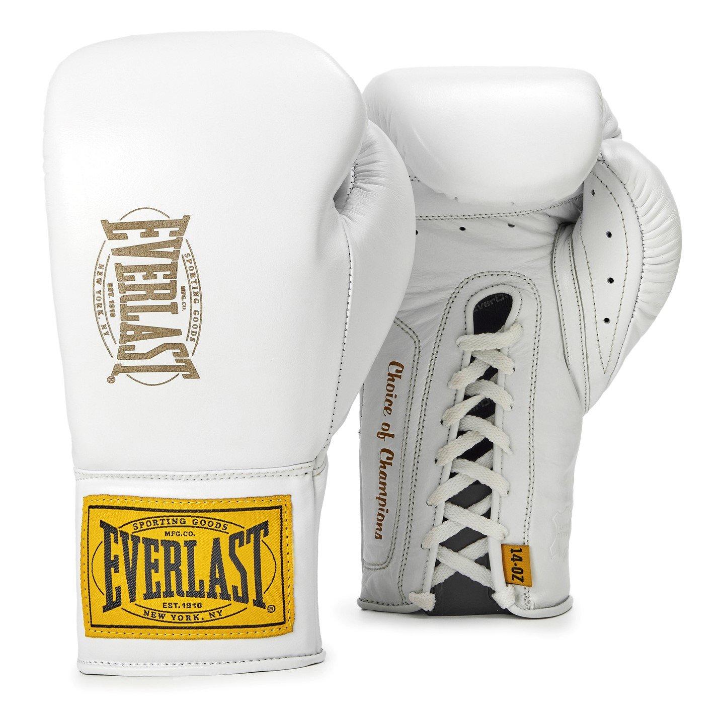 1910 Pro Leather Laced Boxing Gloves